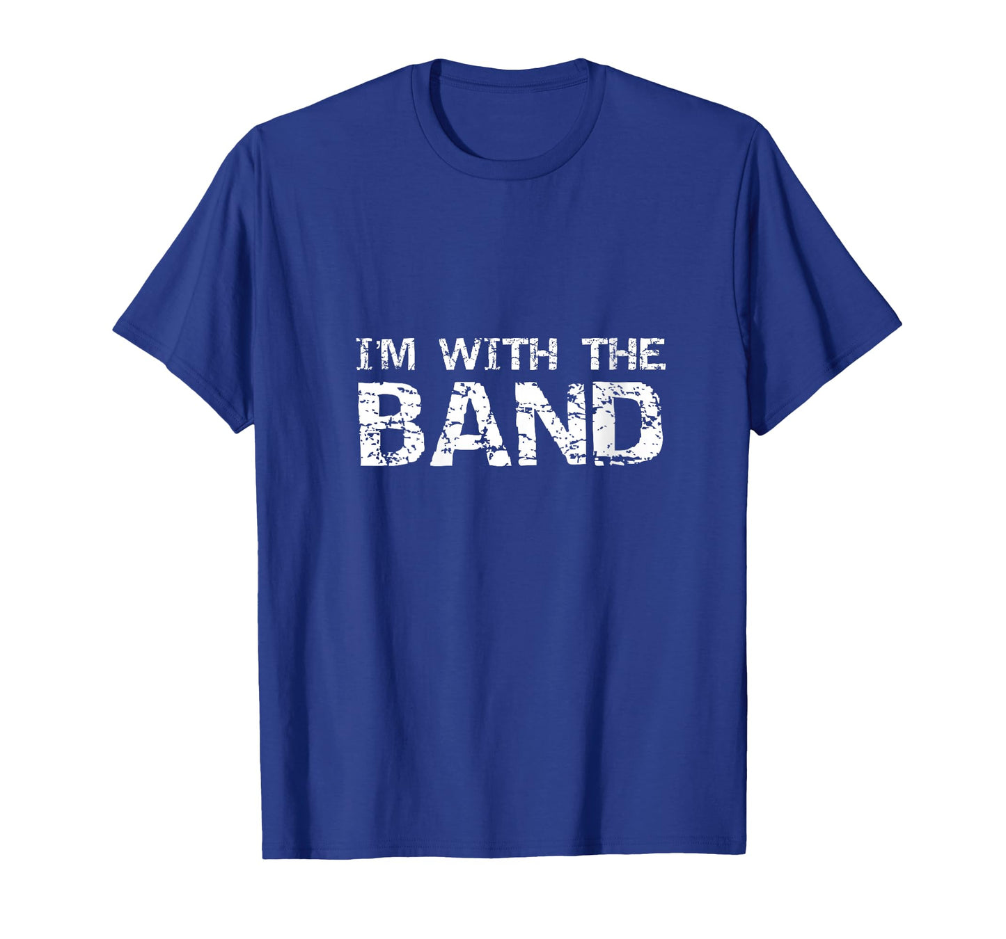 Womens Funny Marching Band Quote Gift for Parents I'm with The Band V-Neck T-Shirt