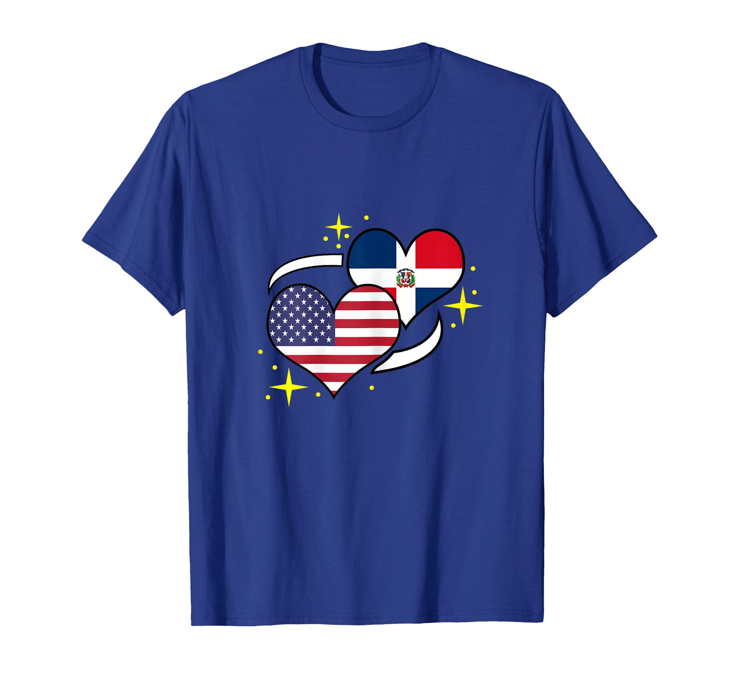 Dominican Republic American Flag Heart Dominican Women T-Shirt