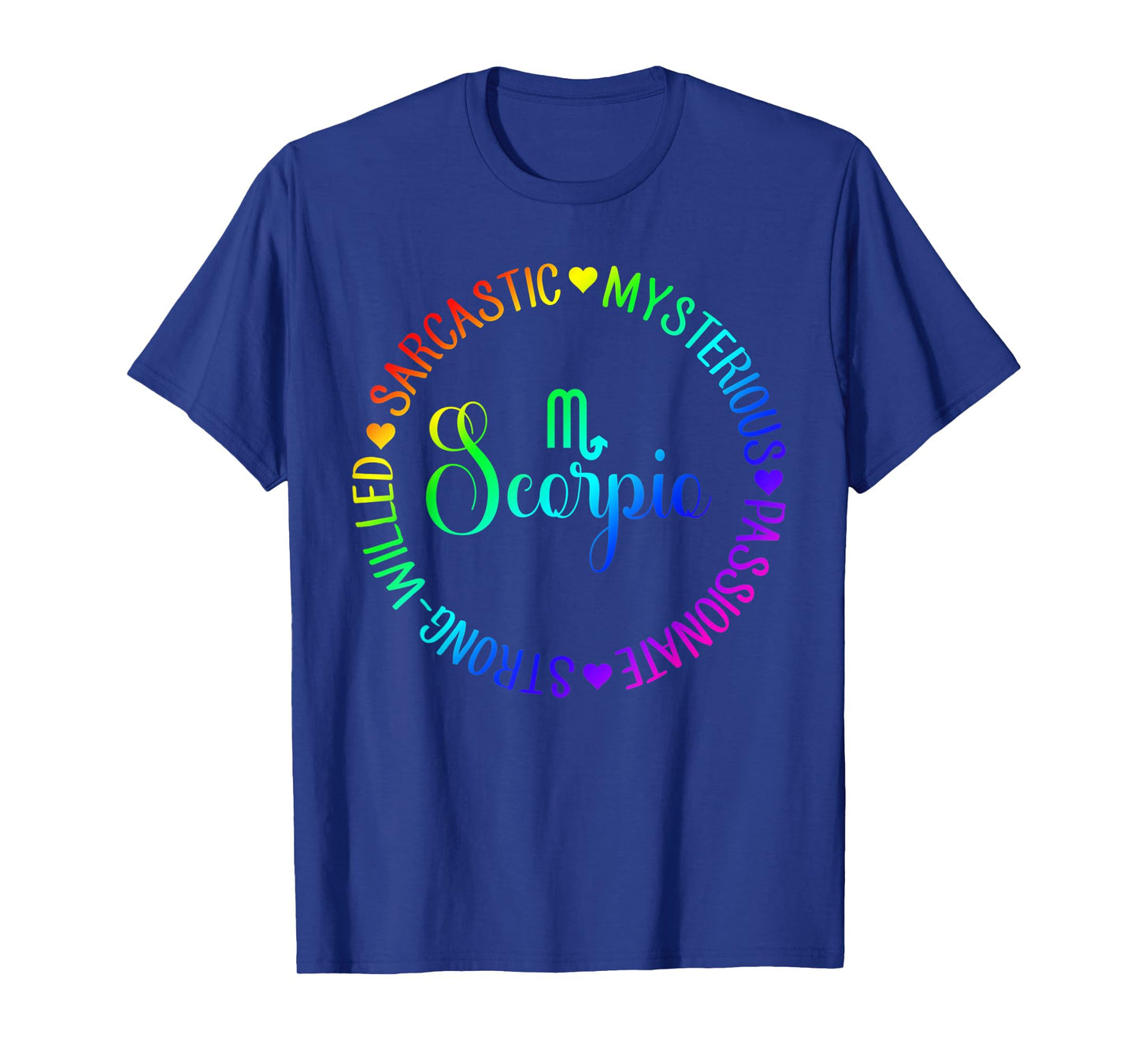 Rainbow Circle Personality Scorpio Zodiac T-Shirt