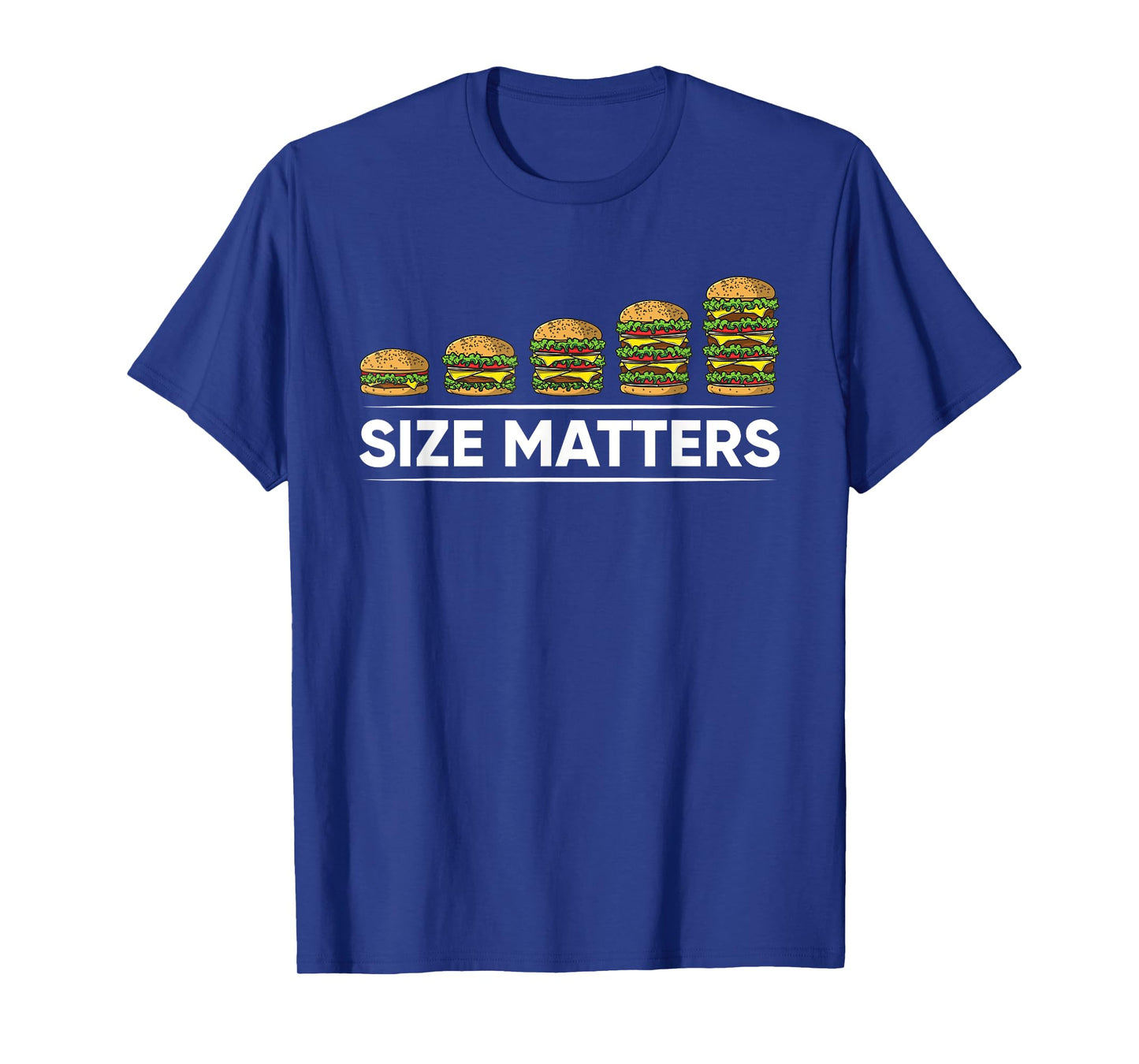 Cool Hamburger Gift For Kids Men Women Funny Fast Food Size T-Shirt