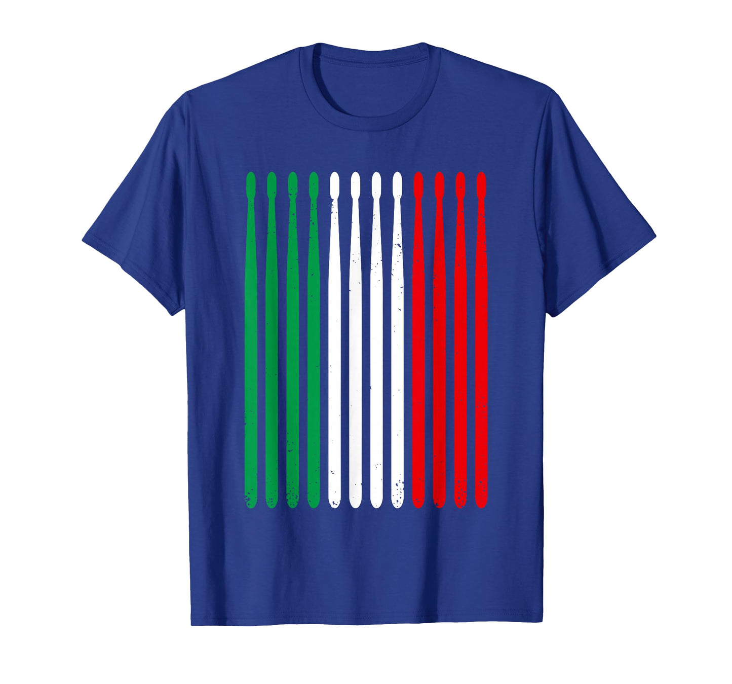Italian Drummer Italy Flag Drumsticks Funny Italian Drummer T-Shirt