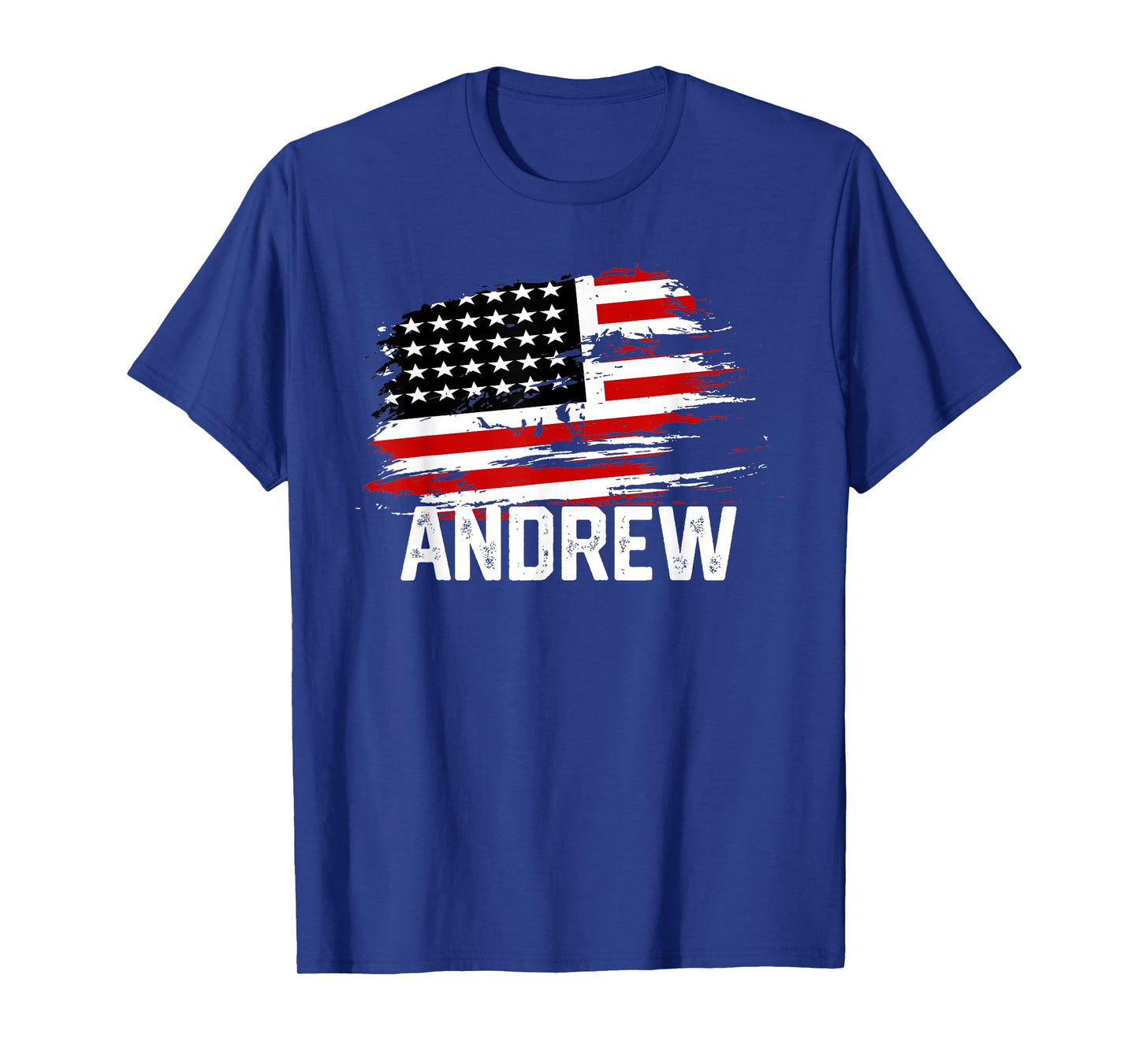 ANDREW USA Flag T-Shirt Personalized 4th of July ANDREW T-Shirt