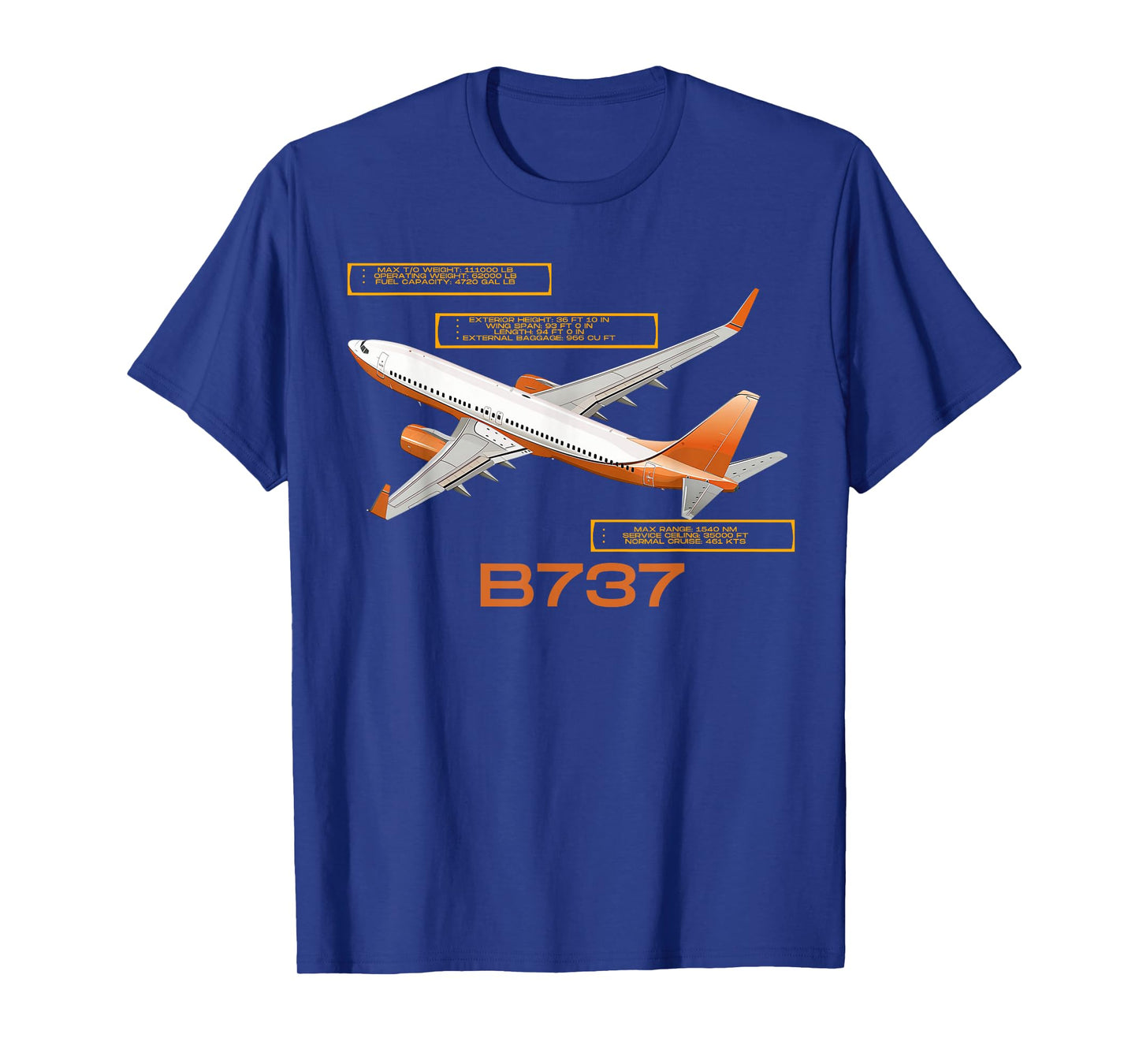 B737 Jet Airplane! Aviation Airplane T-Shirt