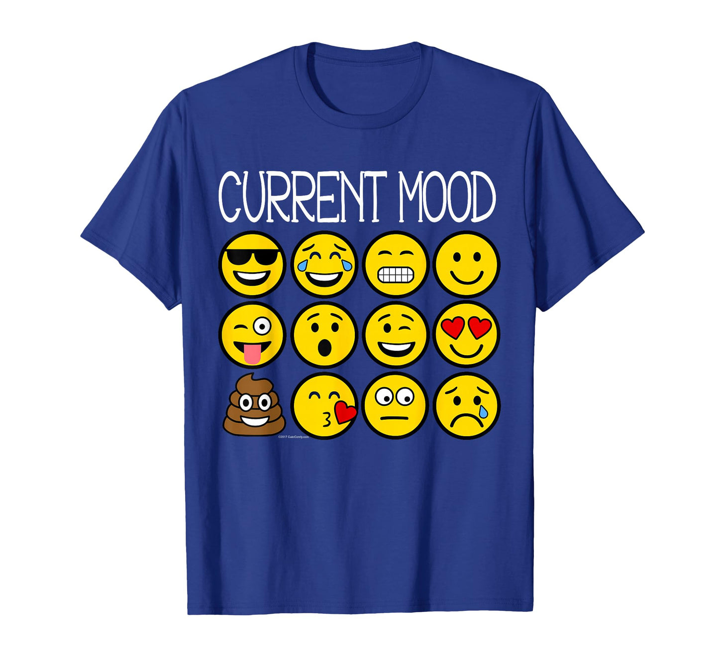 Point to Current Mood Emoticon Happy Emotion Faces Kids Boys T-Shirt