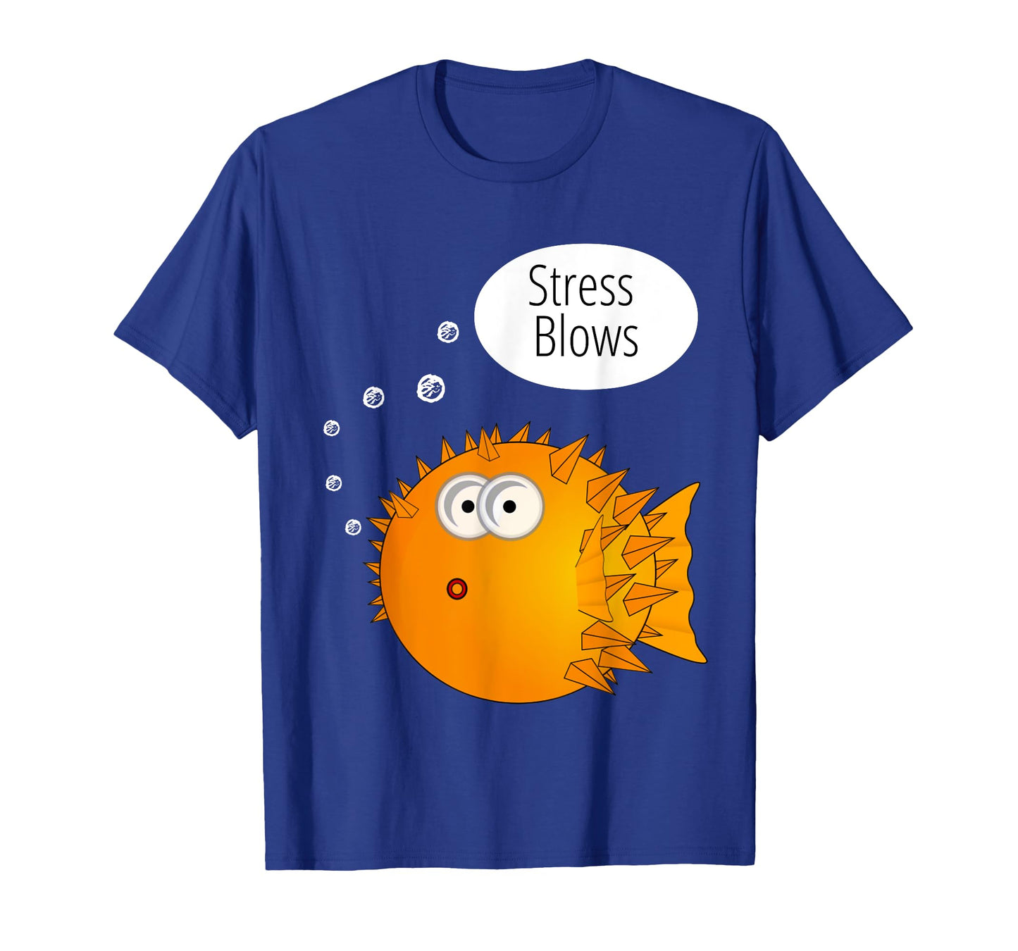 Cool Stress Blows Blow Fish Beach Top Gifts Men Women Kids T-Shirt