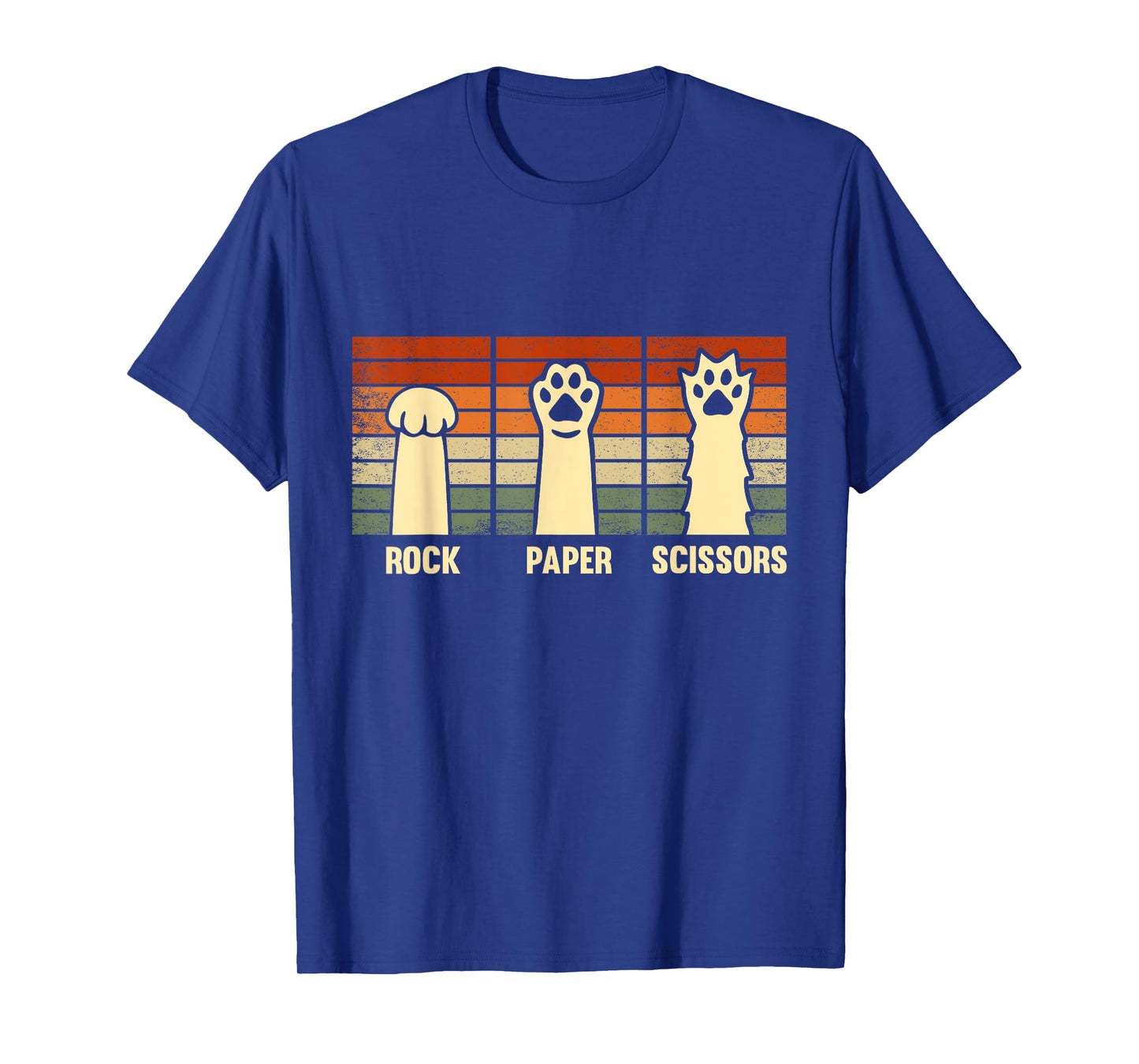 Rock Paper Scissors Hand Game Cute Paw Funny Cat Kids T-Shirt