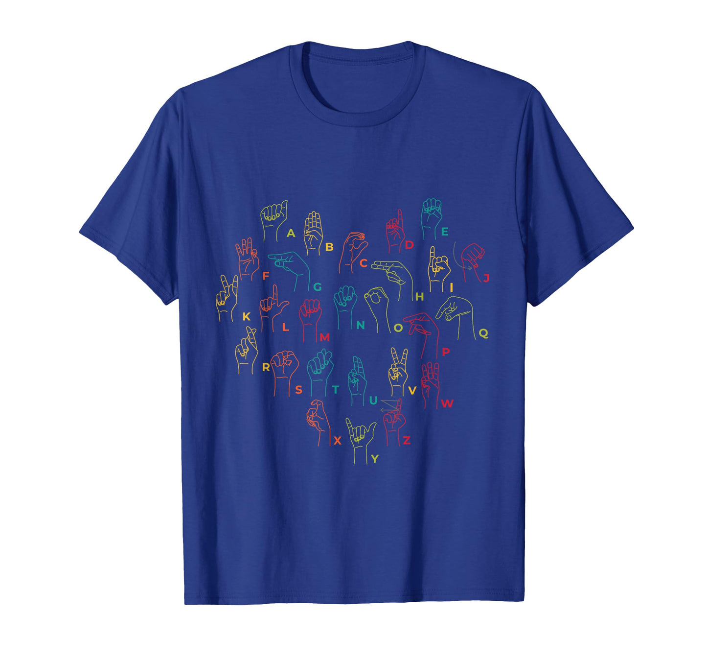 ASL ILY Heart Sign Language Interpreter Deaf ASL Teacher T-Shirt