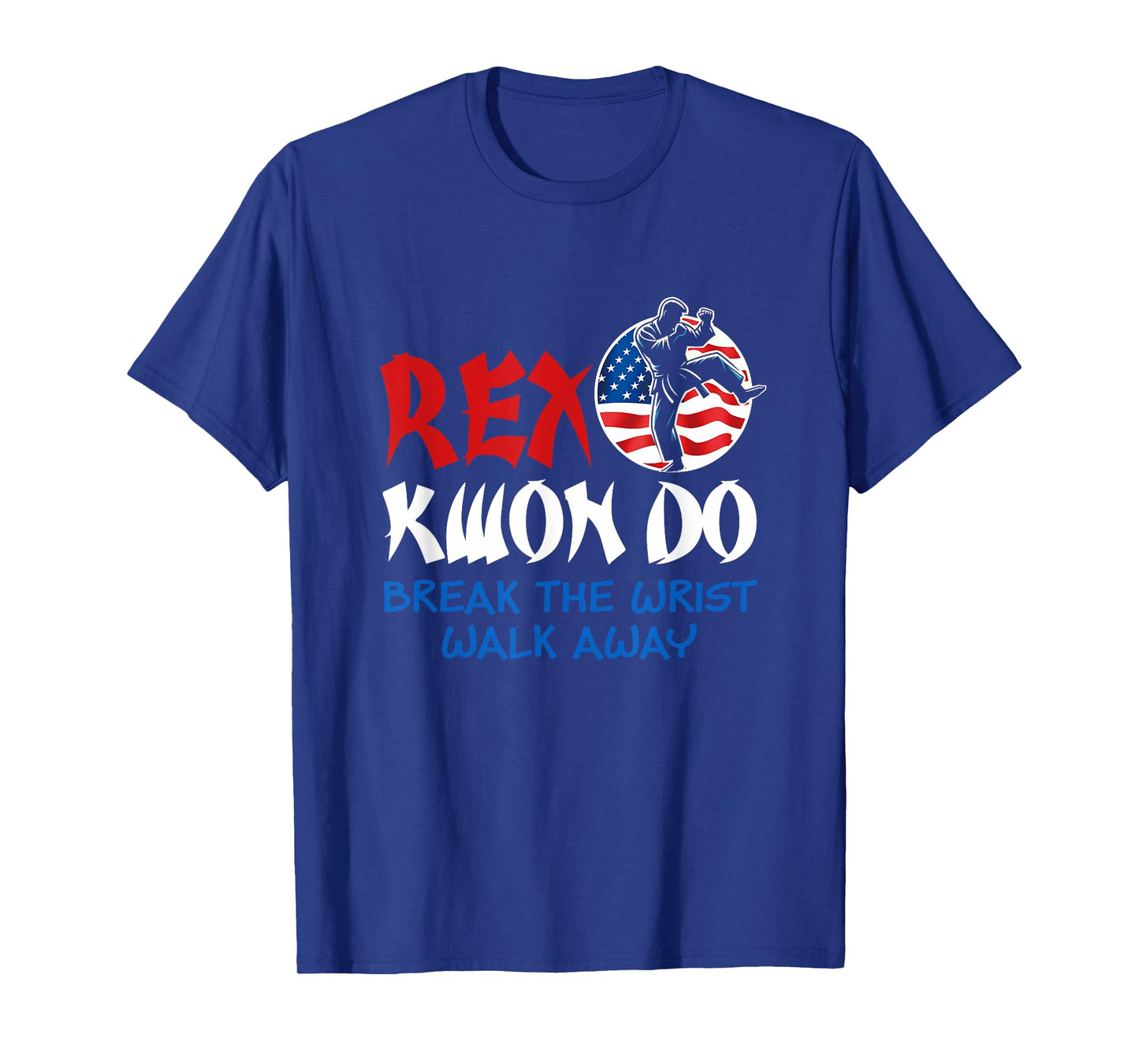 Rex Kwon Do American Flag Taekwondo Martial Art Sport T-Shirt