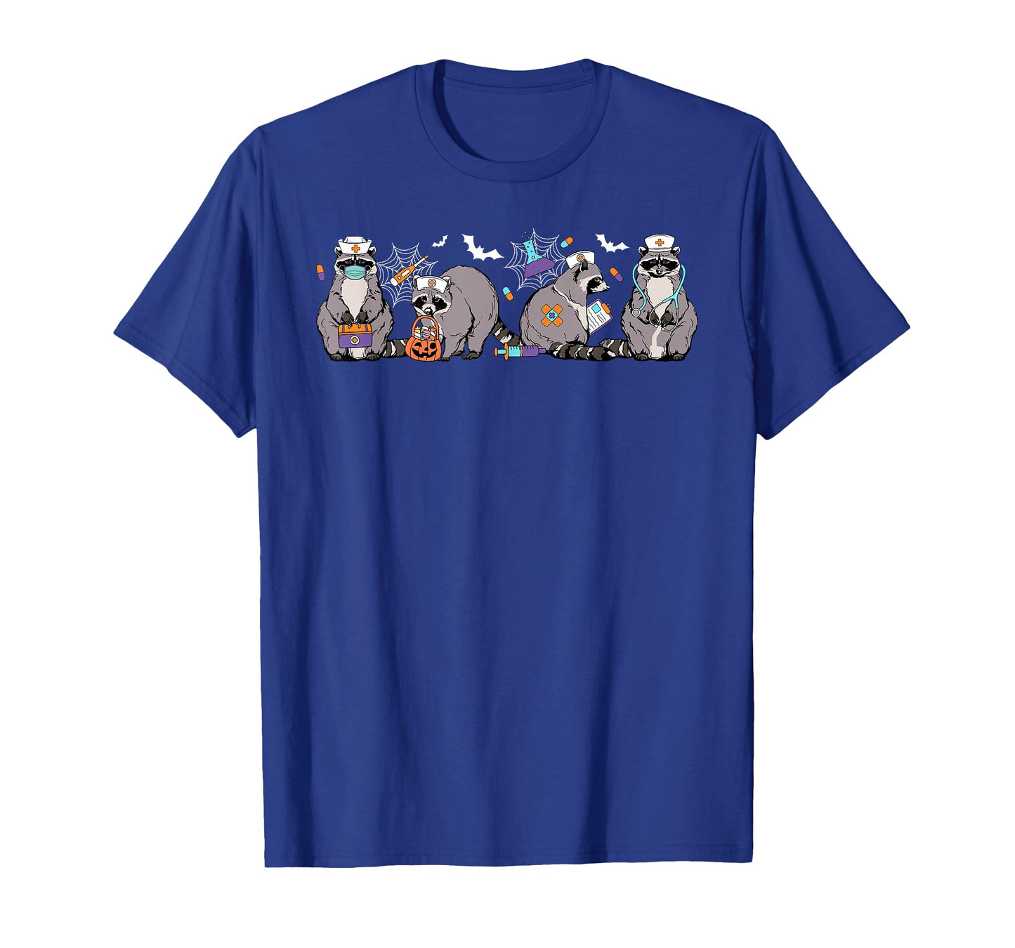 Cute Nurse Raccoon Halloween T-Shirt