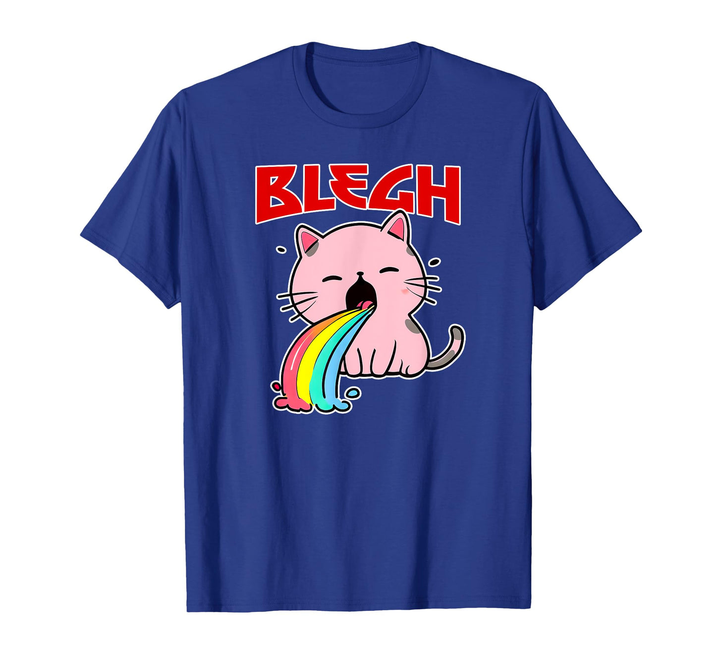BLEGH Funny Death Metal cat Shirt mosh-Pit Metalhead Clothes Men Women T-Shirt