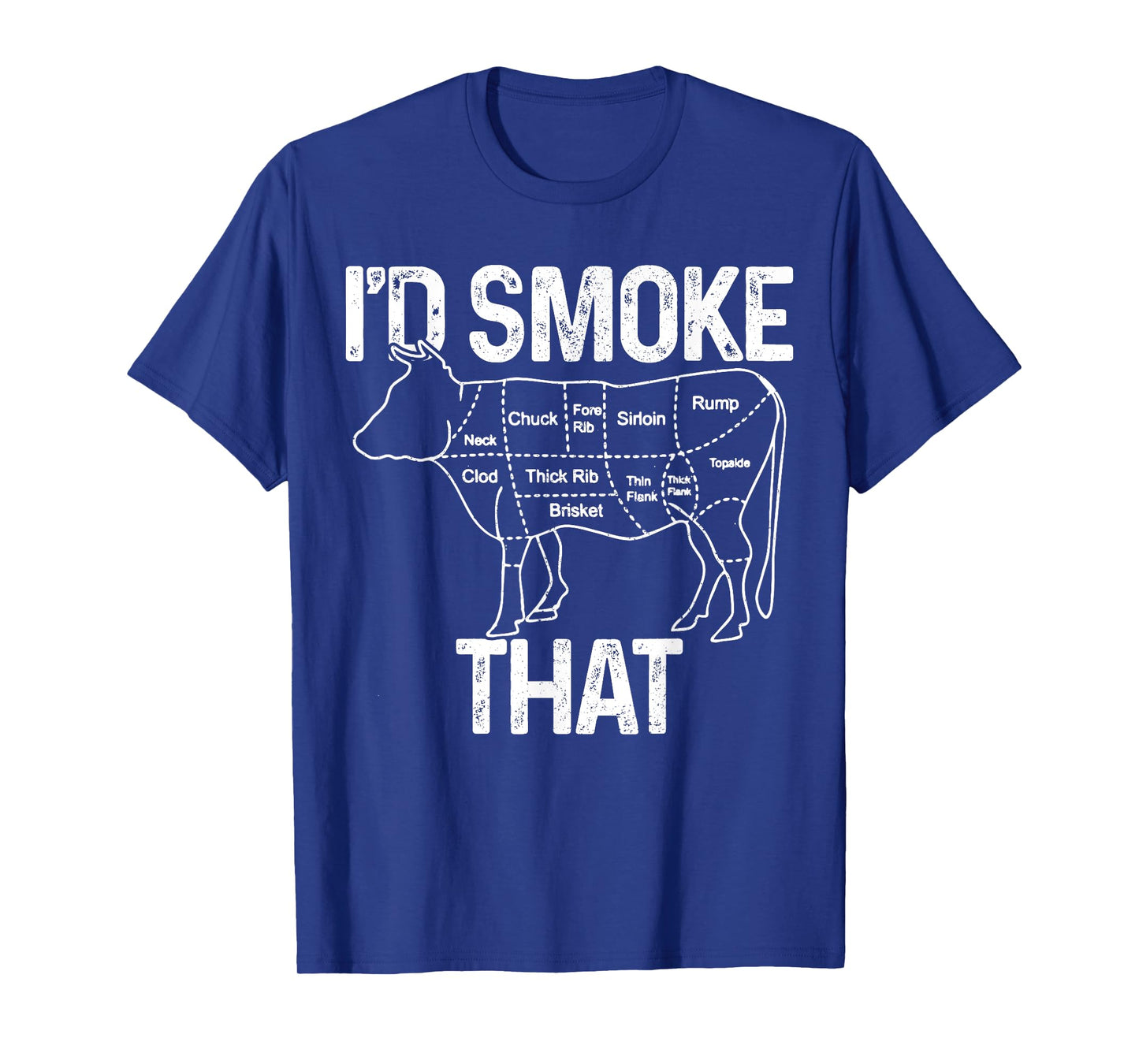 Chef Butcher Cook BBQ I'd Smoke That Cow Beef Funny Gift T-Shirt