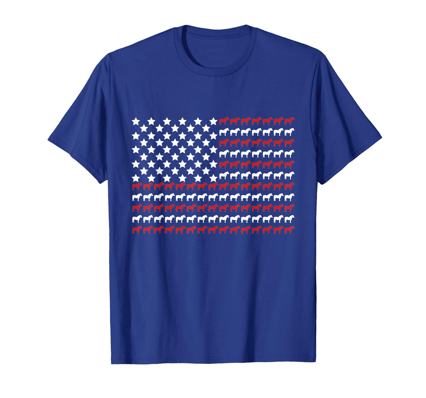 Pony 4th of July Paw Print American Flag T-Shirt