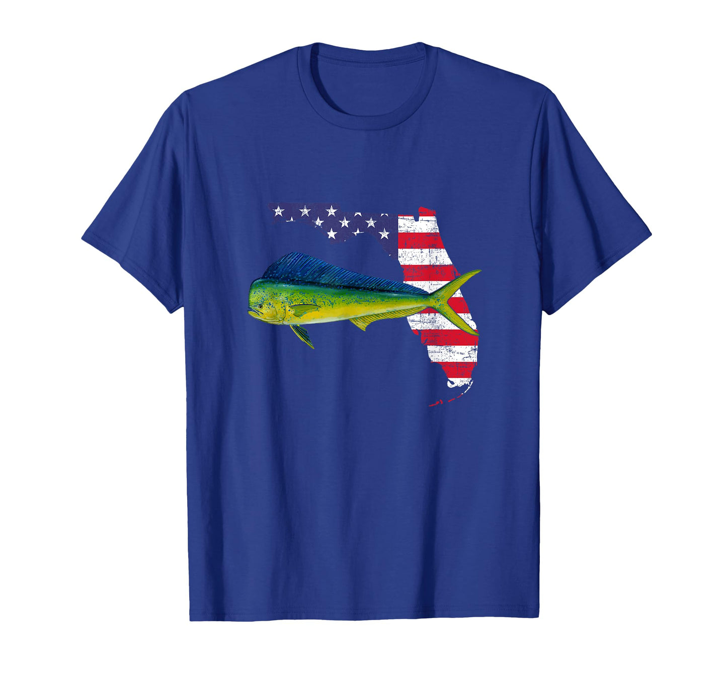mahi mahi florida, american flag, fishing mahi mahi T-Shirt