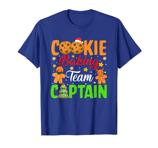 Cookie Baking Team Captain Xmas Pajama Gingerbread Christmas T-Shirt