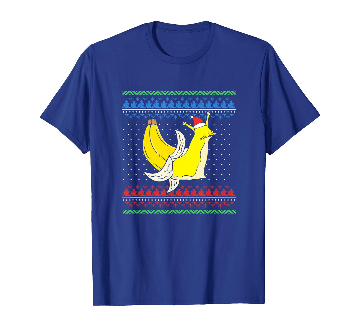 Christmas Banana Slug With Christmas Hat T-Shirt