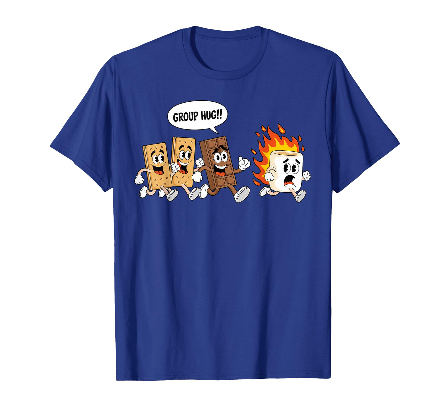 Group Hug Marshmallow Campfire Smores Funny Camping T-Shirt