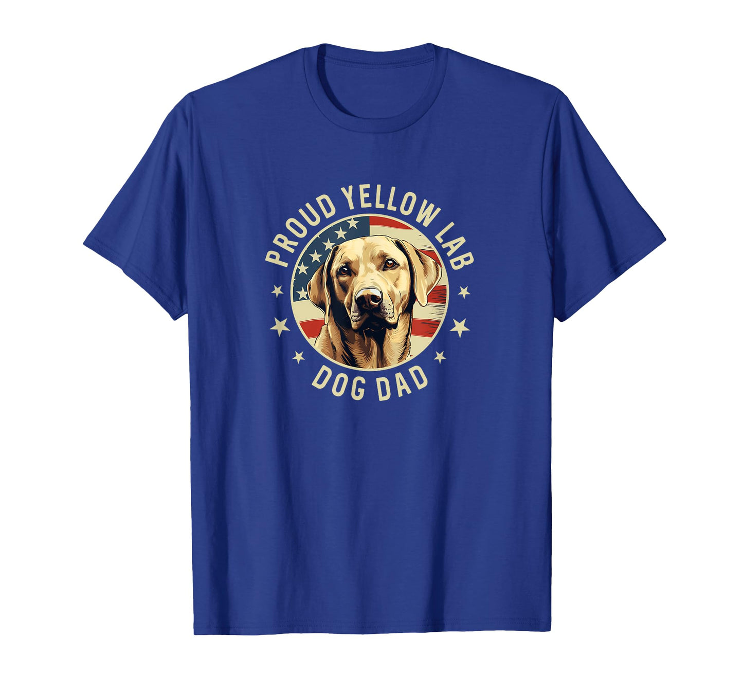 Proud Yellow Labrador Retriever Dog Lab Dad T-Shirt for Men Women
