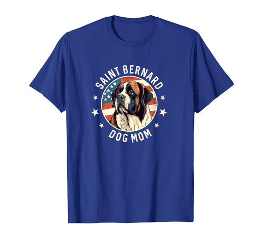 Saint Bernard Gifts Women, St. Bernard Dog Mom T-Shirt
