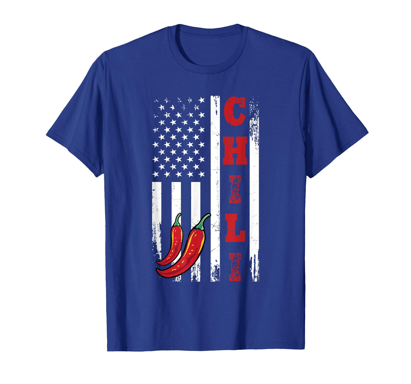 America Chili USA Flag Spicy Red Pepper 4th Of July T-Shirt