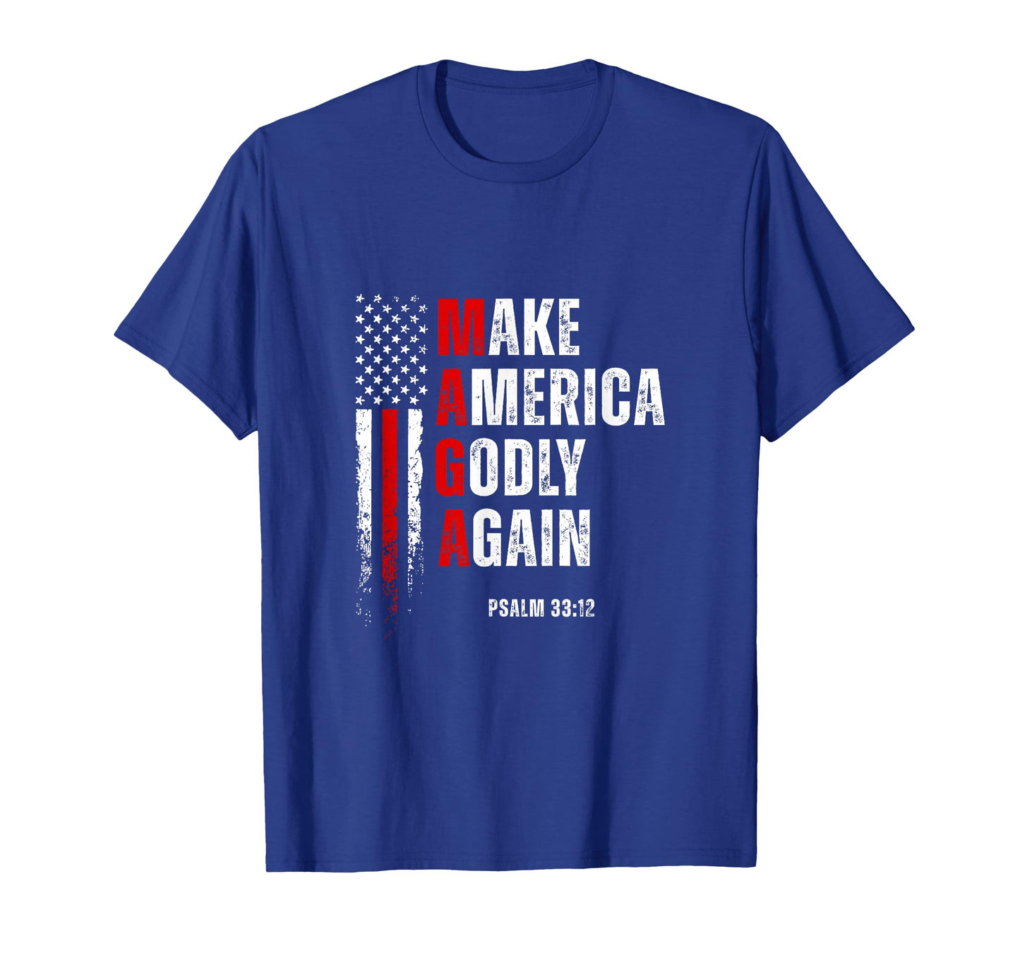 Jesus Make America Godly Again American Patriot Christian T-Shirt