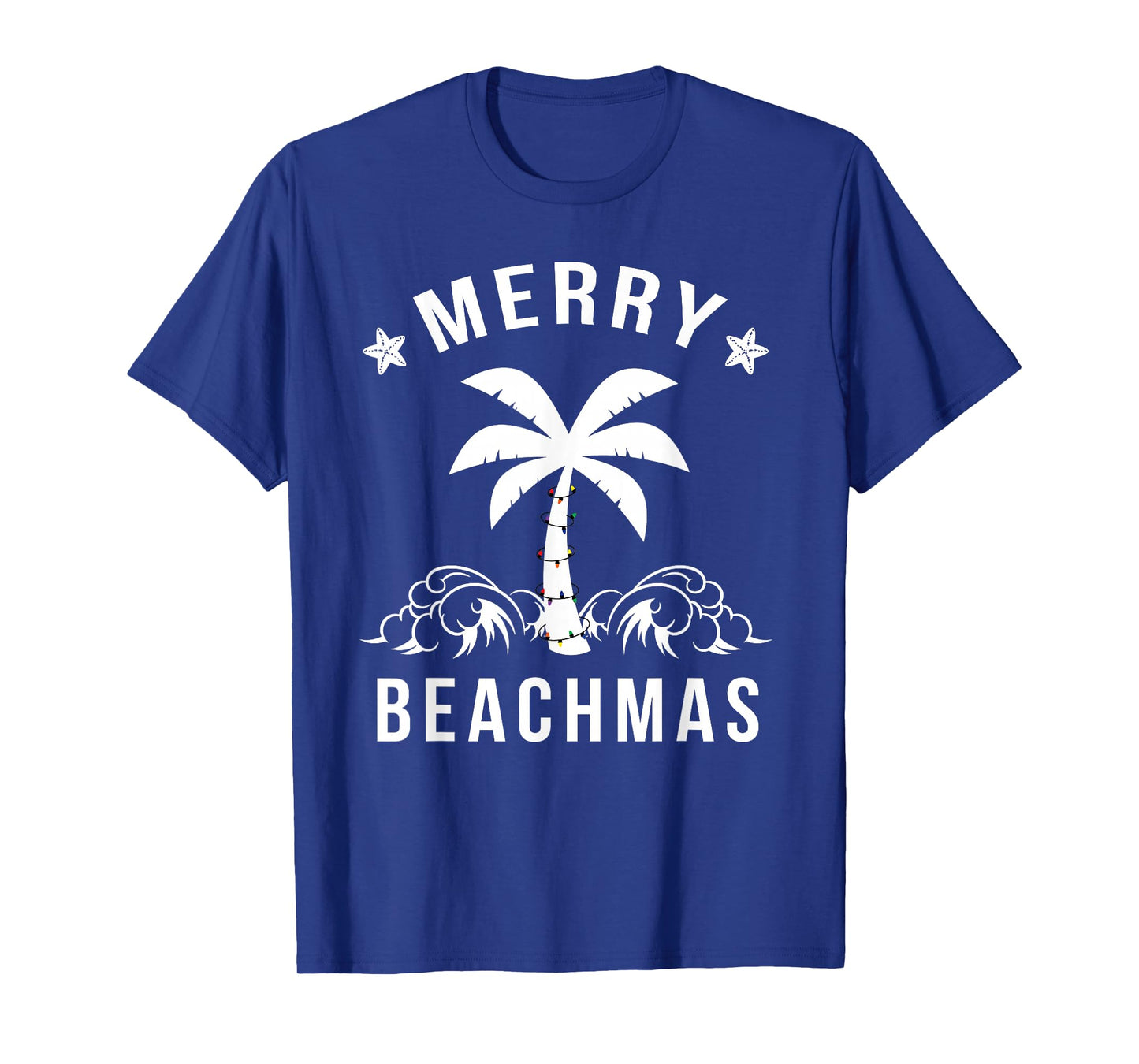 Merry Beachmas Palm Tree Beach Christmas T-Shirt