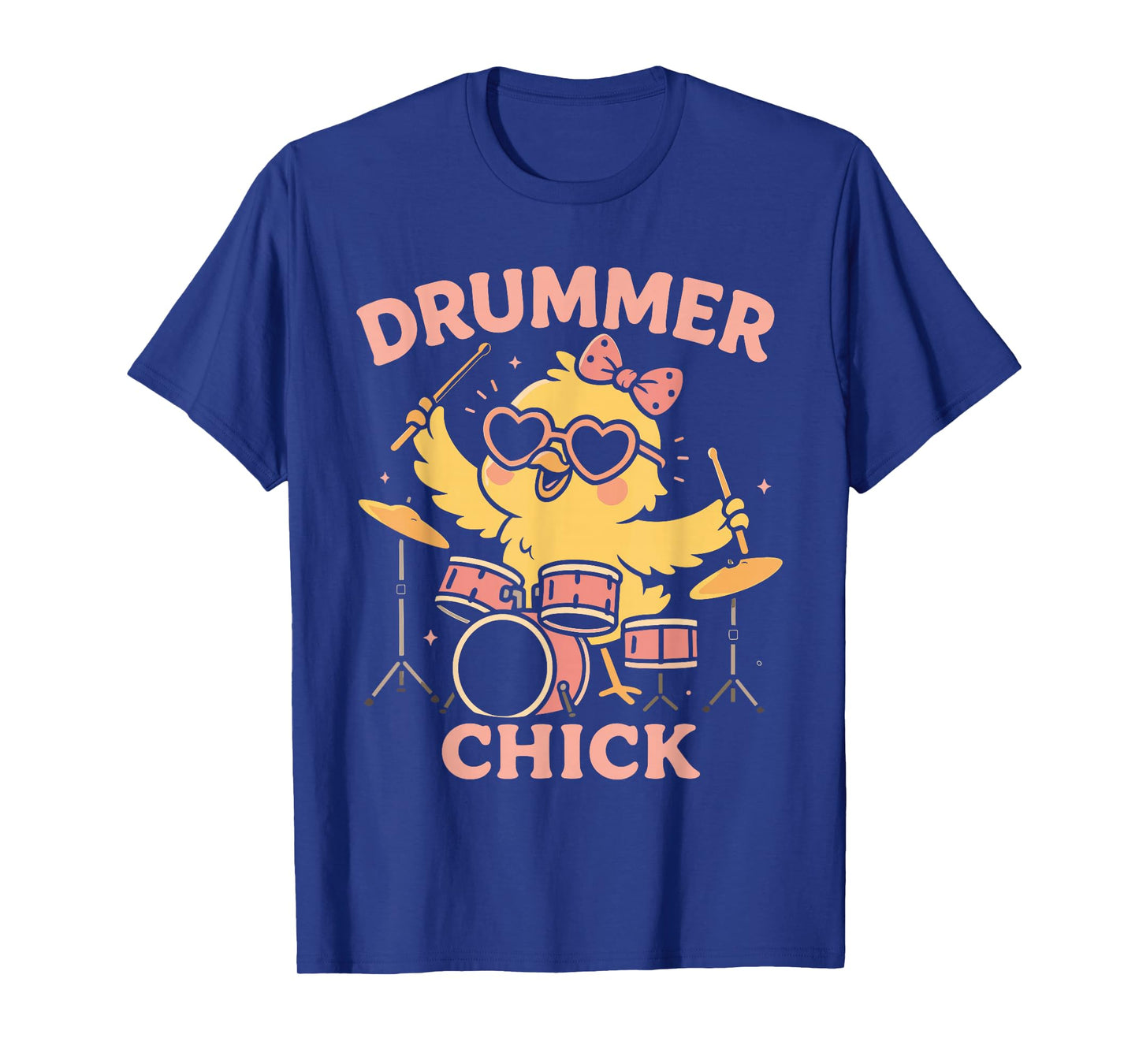 Drummer Chick Funny Drumming For Girls Women T-Shirt