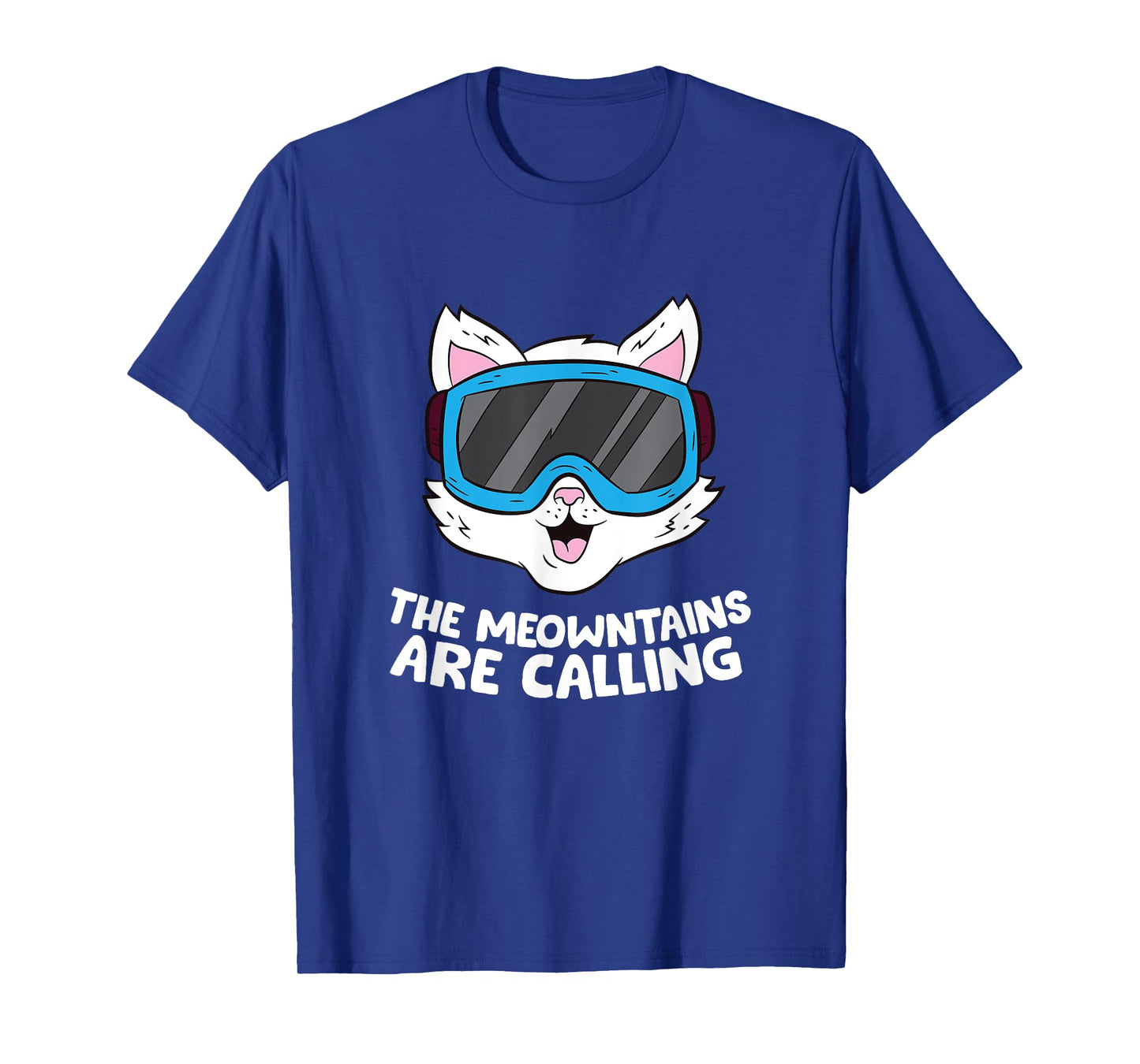 Funny Snowboard Ski Goggle For Snowboarding Cat Skiing T-Shirt for Men Women Girls Kids
