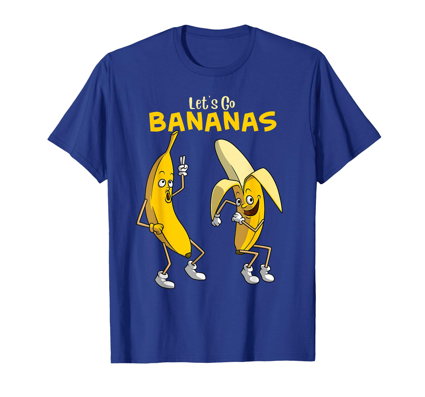Funny Let's Go Bananas Gift Kids Boys Girls Cute Fruit Dance T-Shirt Small