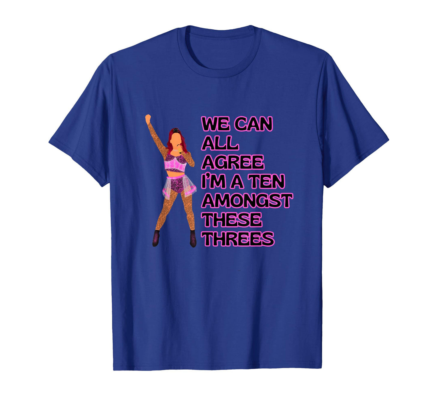 Six Katherine Howard Ten Amongst 3s Queens Musical Theatre T-Shirt
