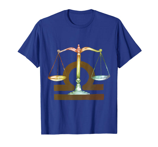 Libra Scales Watercolour Zodiac Sign Zodiac T-Shirt