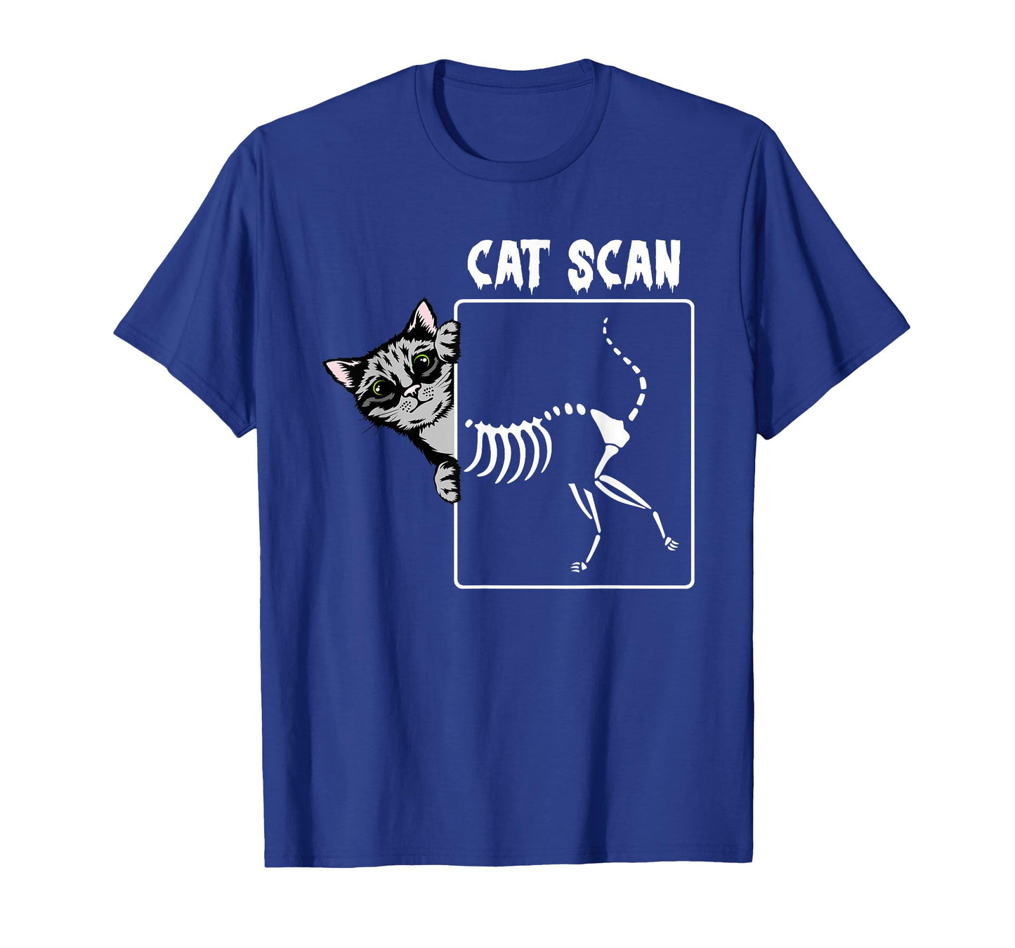 Cat Scan CT Funny Cat X Ray Pun Meme Rad Tech Cat Lover T-Shirt