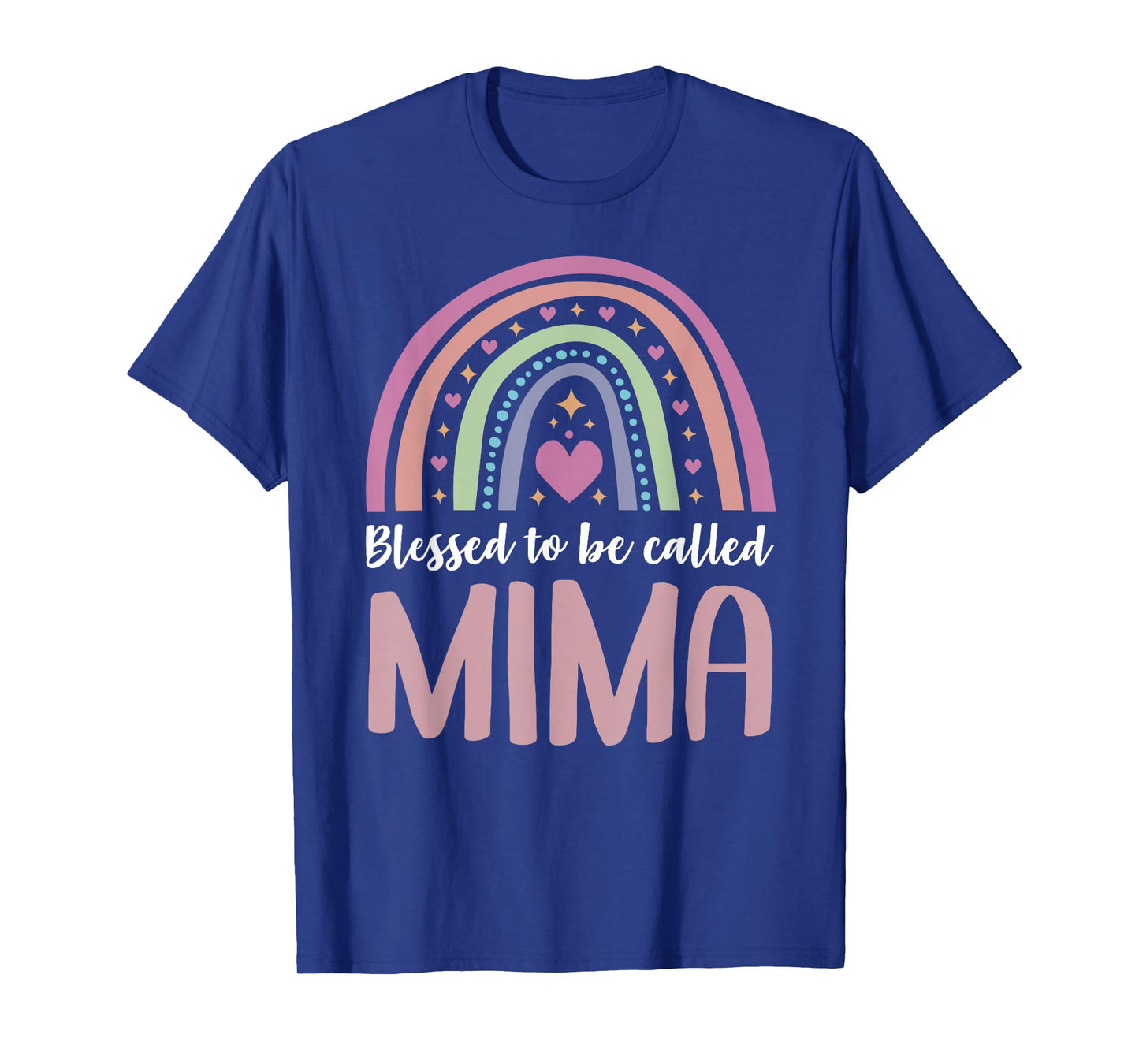 Mima Tee Shirt for Grandma Women Mothers Day Blessed Mima T-Shirt