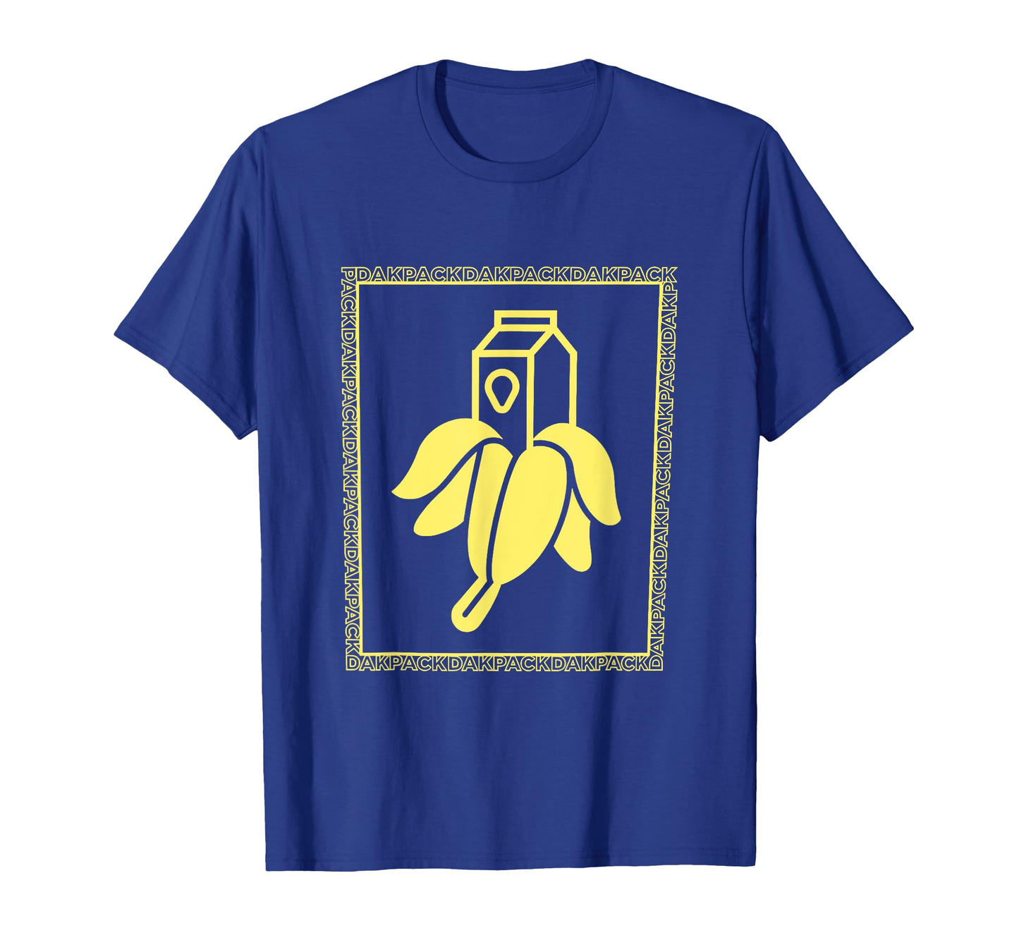 Milky Banana Funny Text Dakpack Vintage For Men Women Kids T-Shirt