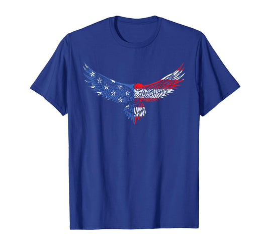American Flag an Eagle Mullet Patriotic for Men Dad Husband T-Shirt