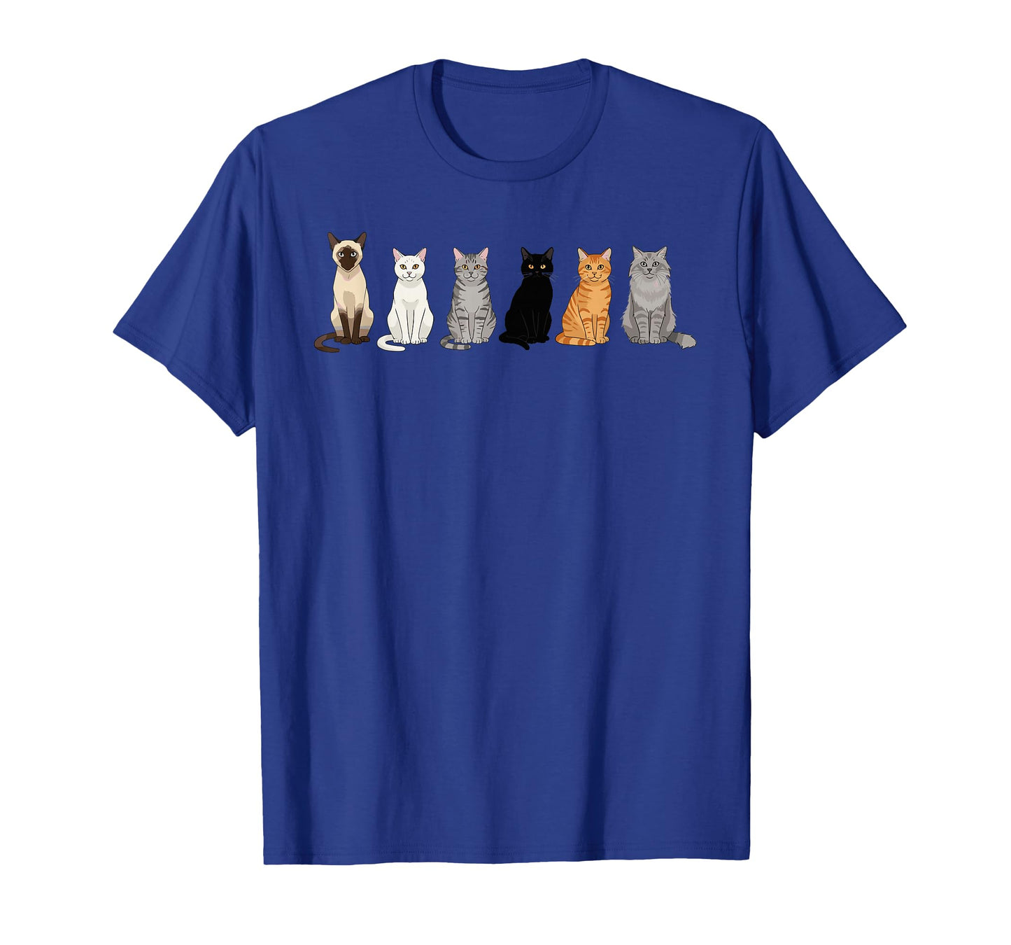 Cute Cartoon Cats for Cat Lovers Funny Cat Breed Gifts T-Shirt