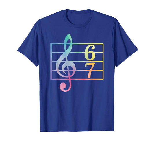 67 Music Meme Slang Six Seven Music Teacher Funny Musician T-Shirt