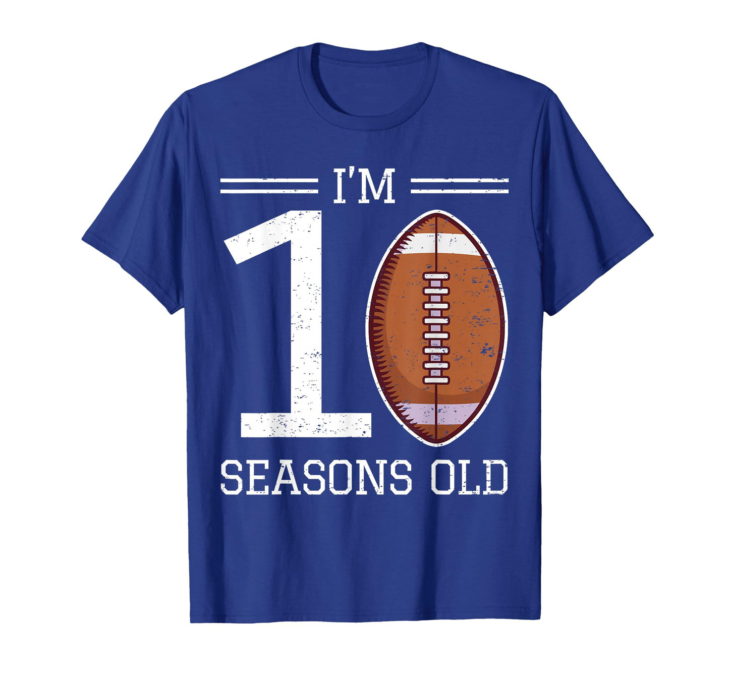 Milestone 10th Birthday American Football Boy 10 Years Old T-Shirt
