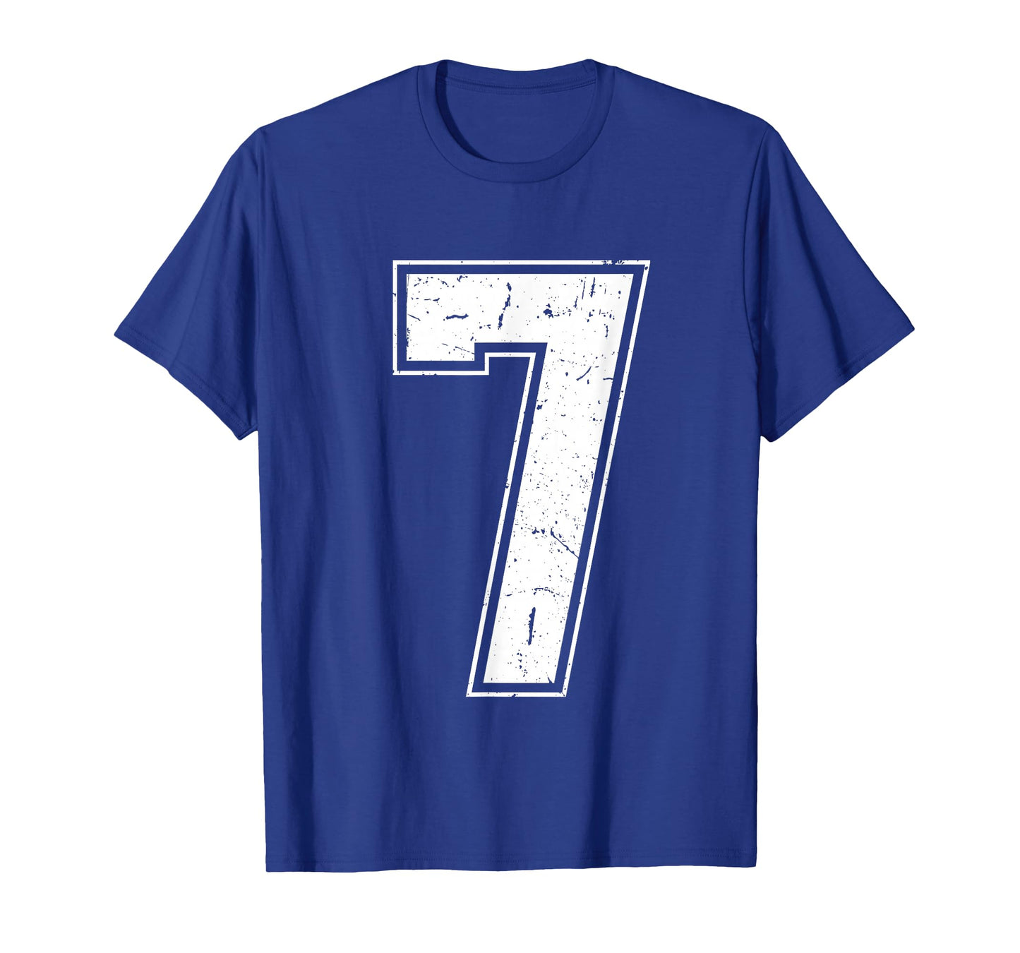 Number 7 Matching Costume 67 Meme Costume Distressed Retro T-Shirt