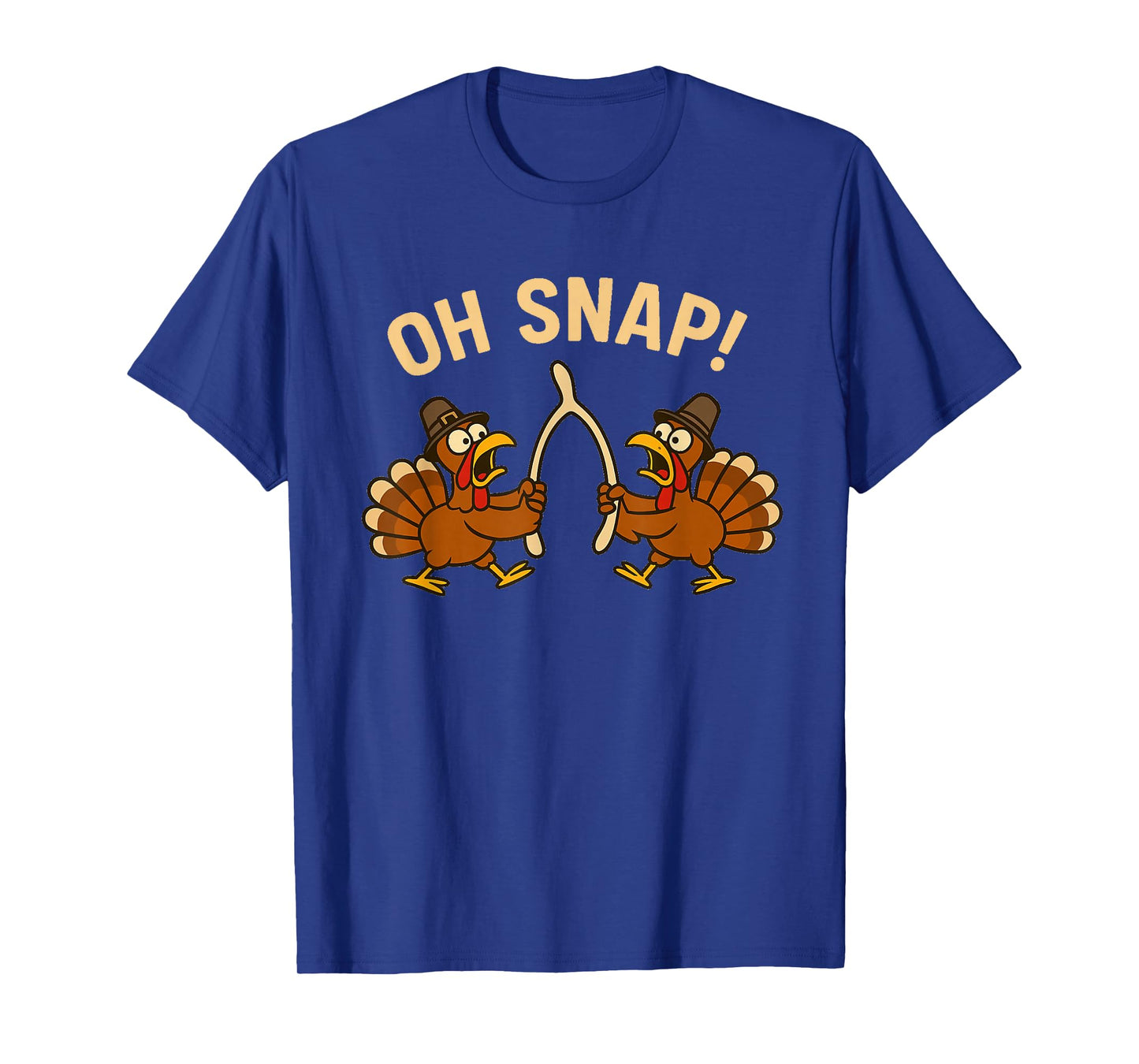 Funny Thanksgiving Cartoon Turkeys Wishbone Oh Snap! T-Shirt