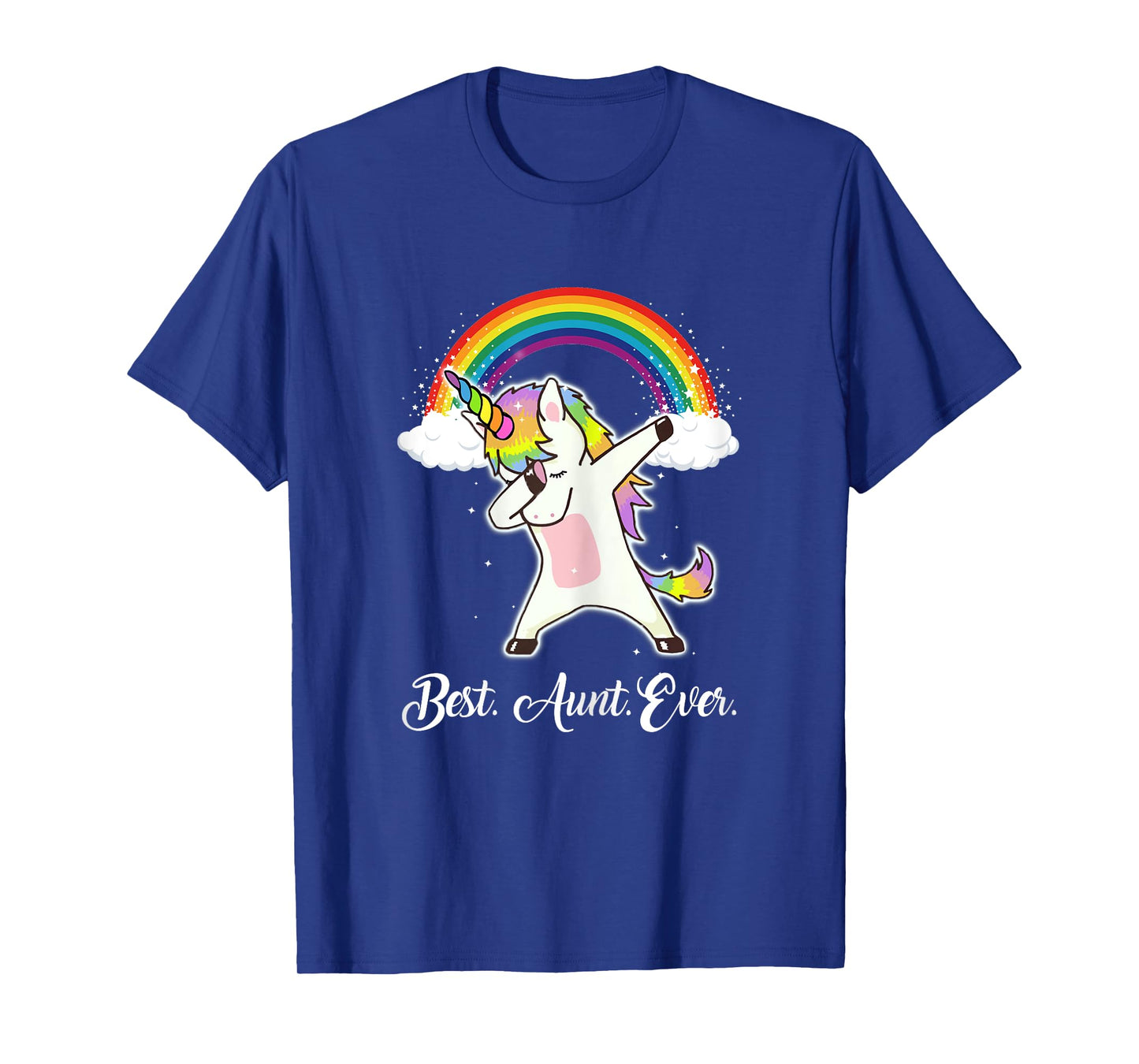 Rainbow Unicorn Aunt Shirt Best Aunt Ever T-Shirt