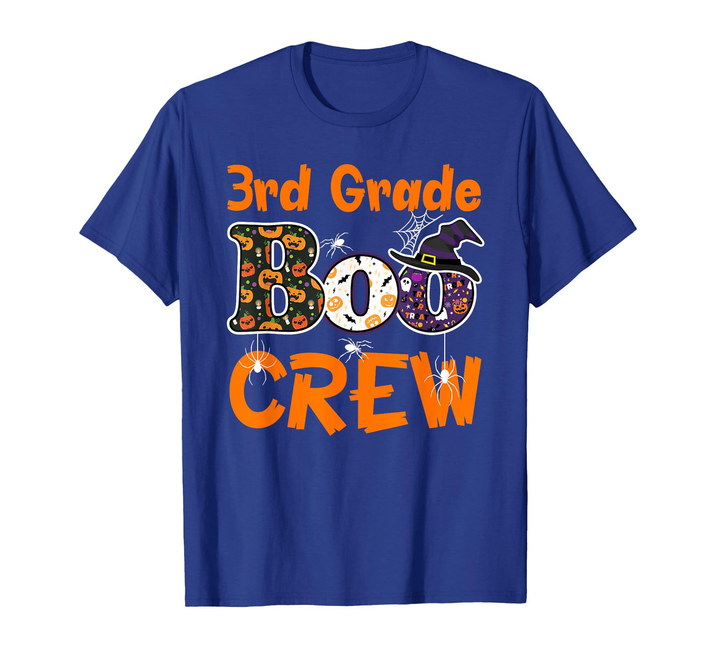 3rd Grade Boo Crew Halloween Gifts Teachers Students Costume T-Shirt