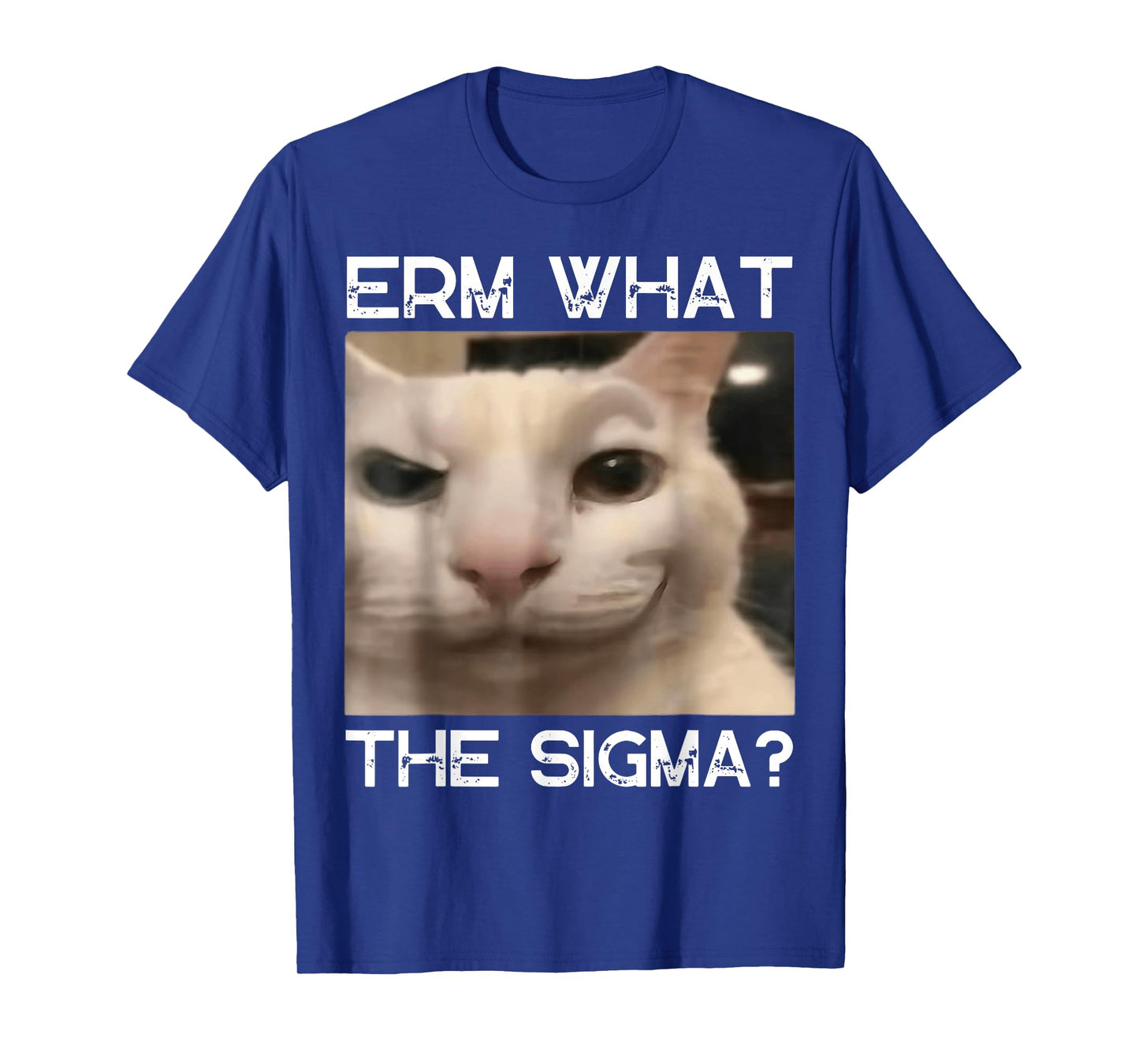 Erm What Sigma Cat Meme Funny Memes Internet Memes Joke Mens T-Shirt