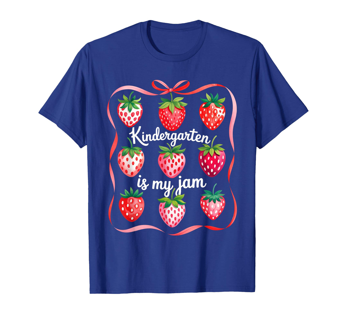 Groovy Kindergarten Is My Jam Strawberry Kinder Team Teacher T-Shirt