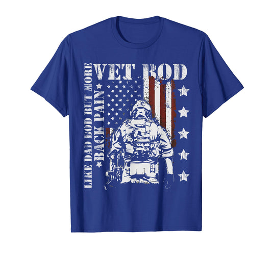 Vintage Vet Bod Like Dad Bod But More Back Pain Retro T-Shirt