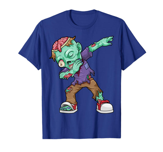 Dabbing Zombie Halloween Costume Funny Zombies Boys Kids Dab T-Shirt