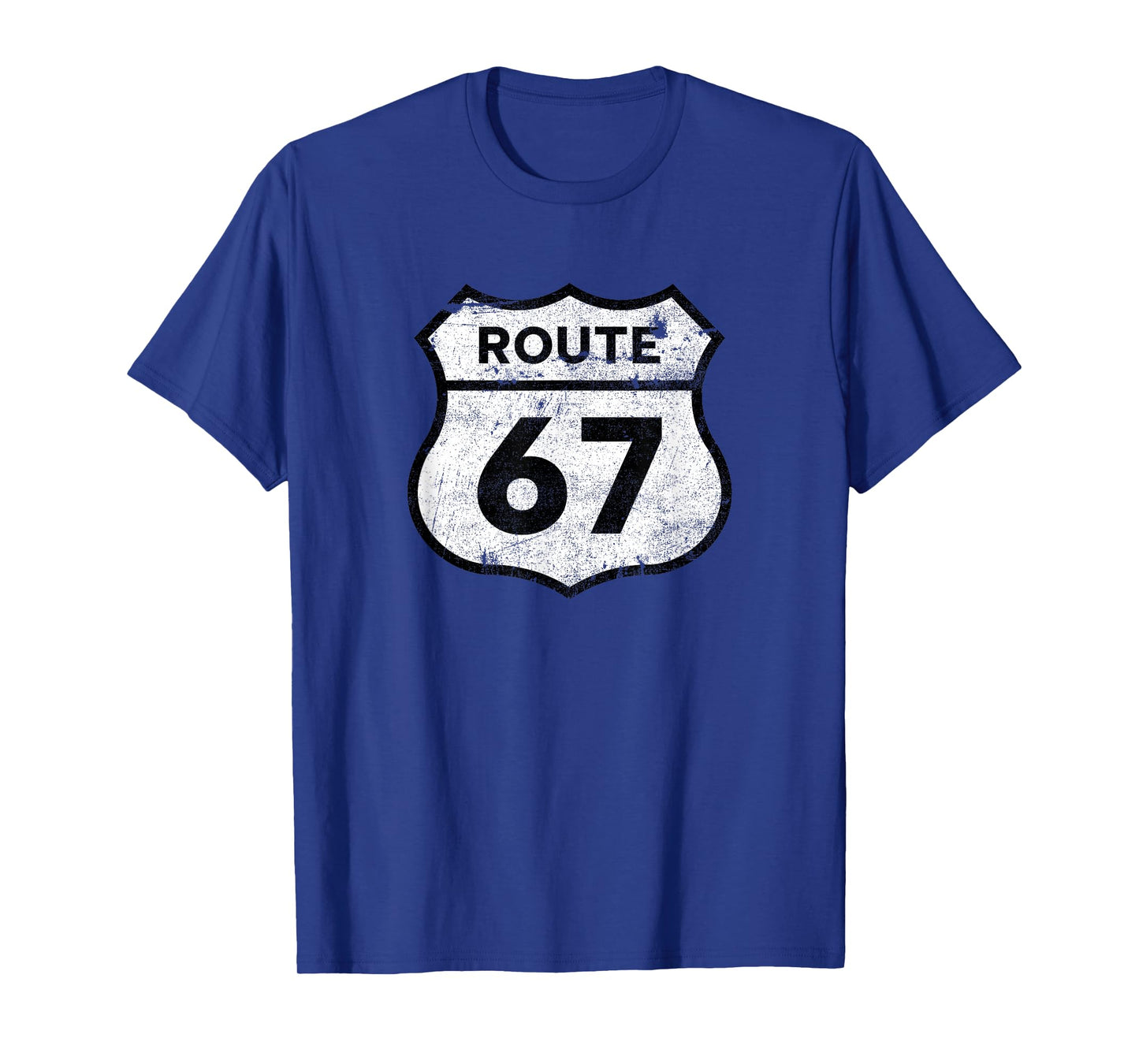 Six Seven Funny Route 67 Road Sign 6 7 Meme Men Women Kids T-Shirt