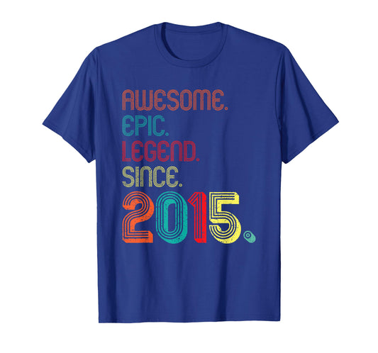 Awesome Epic Legend Since 2015 11 Years Old 11th Birthday T-Shirt