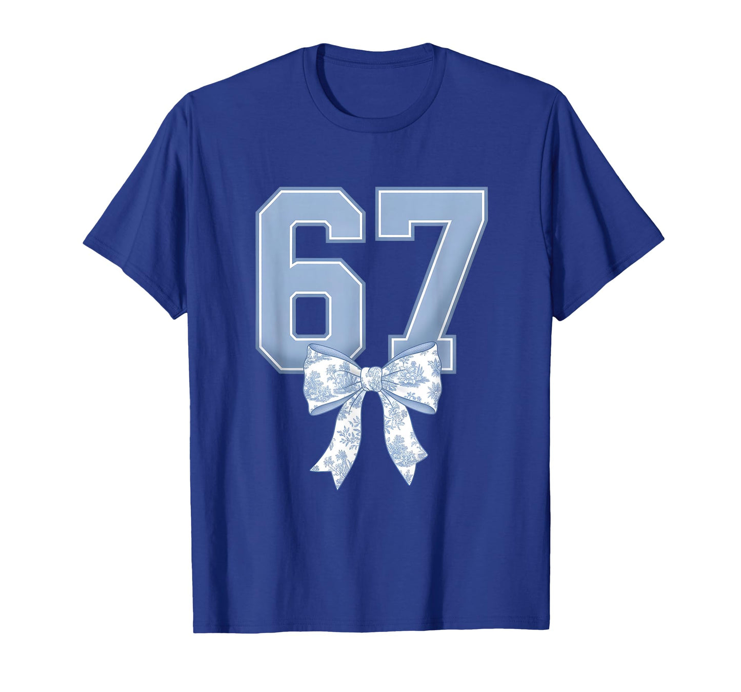 67 Design for Teachers 6 7 Meme Bow Girls Women Six Seven T-Shirt