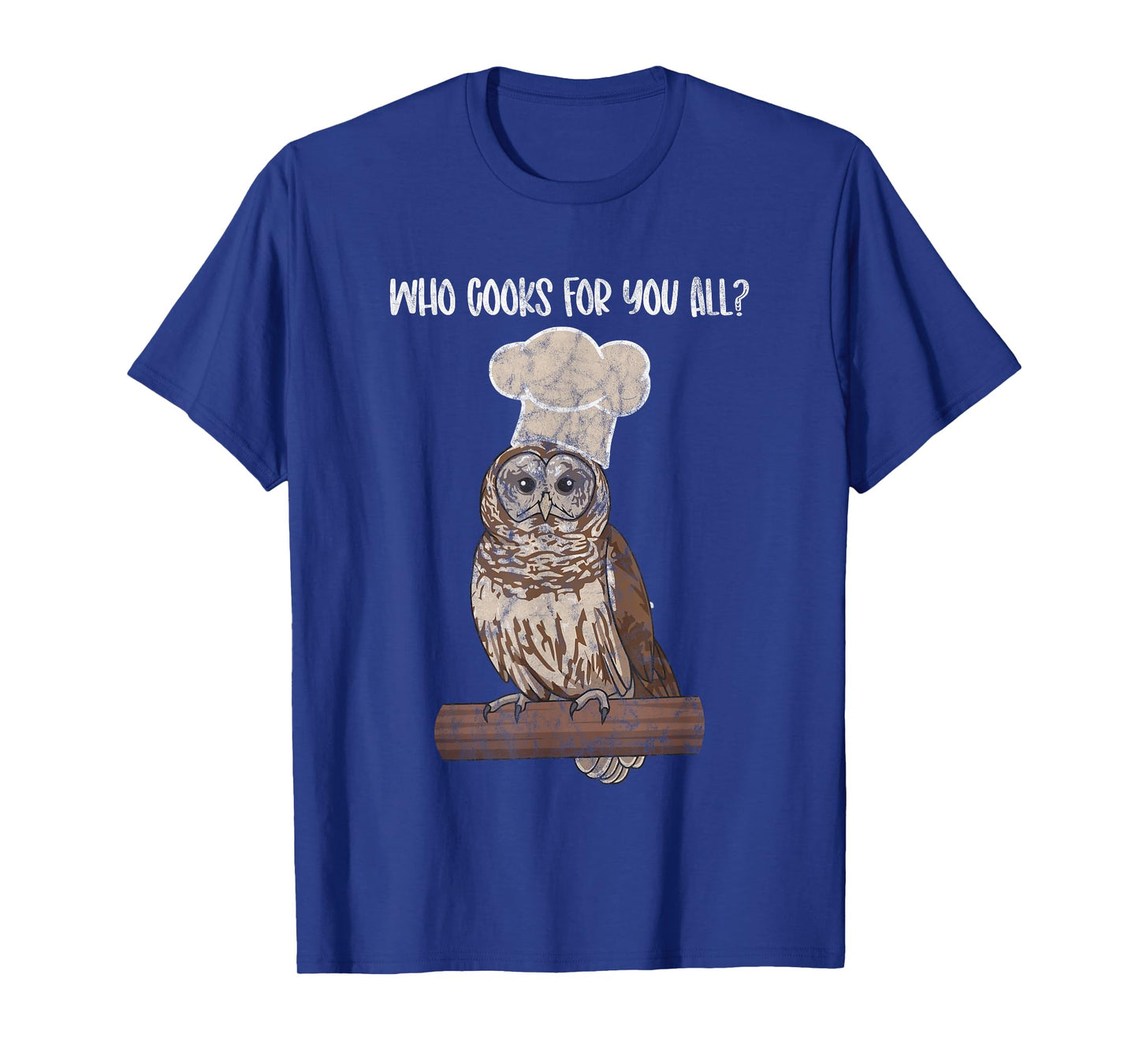 Barred Owl Chef owl lover, bird fan birder T-Shirt