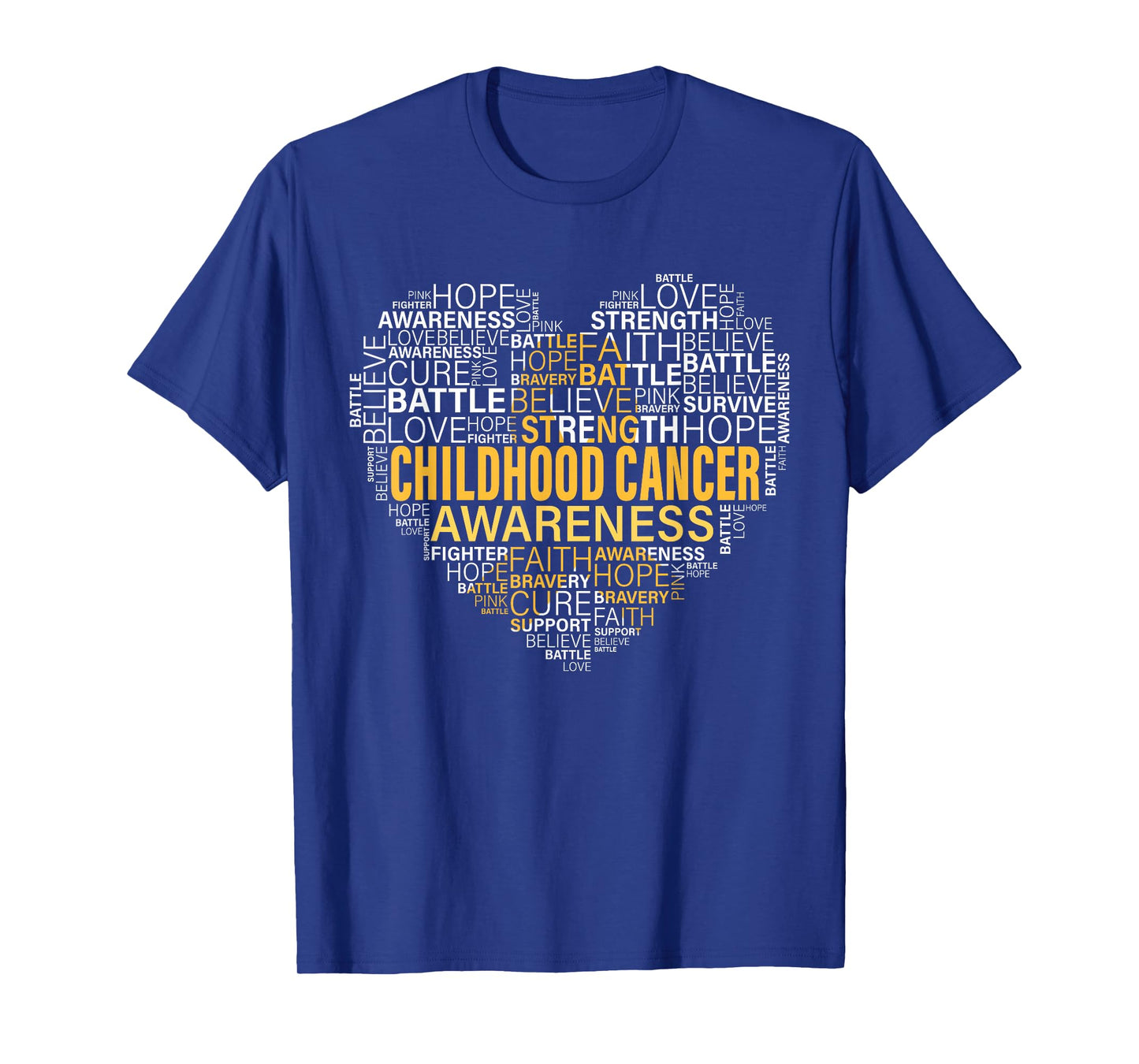 Childhood Cancer Awareness Hope Support Strong Warrior T-Shirt